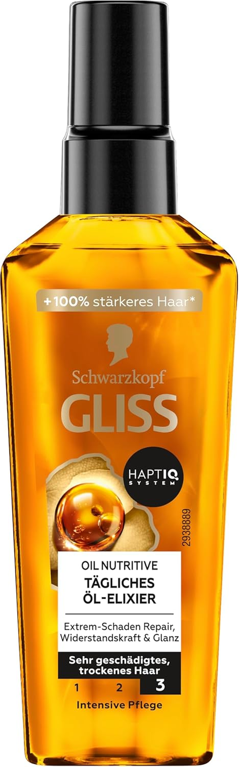 Gliss Kur Hair Oil Daily Oil Elixir (75 Ml), Hair Oil for Dry Hair Nourishes and Refines the Hair without Greasy Residue, Contains Argan Oil and Vitamin E image number 6