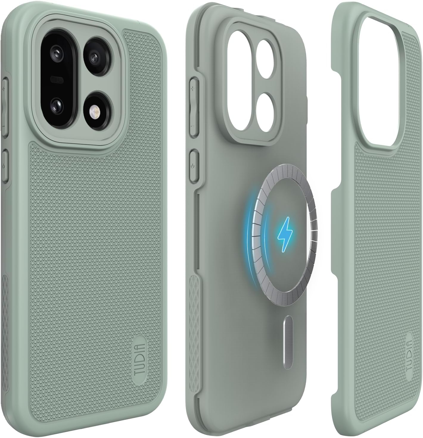 TUDIA Mergegrip [Military Grade] for Oneplus 15 5G Case (2025) &ndash; [Drop Tested] Dual Layer Shockproof Slim Rugged Heavy Duty Tough Protective Phone Case Cover (Black, Basic)