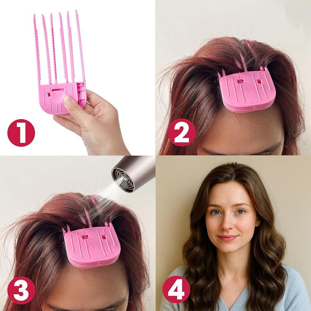 Aufondof 2 Pack Hair Volume Clip, Hair Root Lifter Clips Comb No Trace Volume Tools Styling Curly Fluffy Comb for Lazy Women Girls