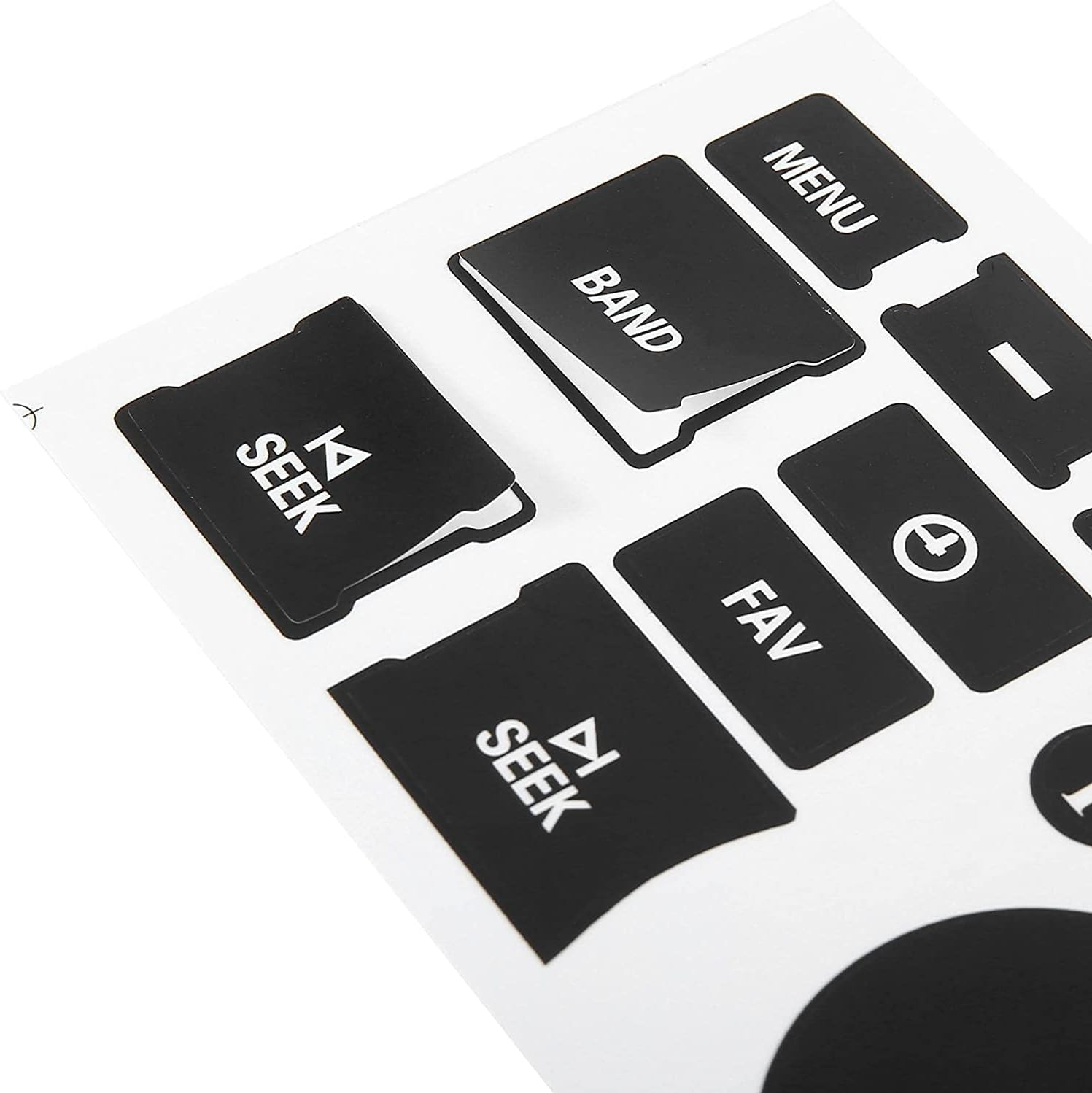 2Pcs AC Dash Button Decal + Radio Button Repair Kit Stickers, Decal Replacement for 2007-2015 GM Vehicles Car SUV Van Truck Chevy Accessories image number 2