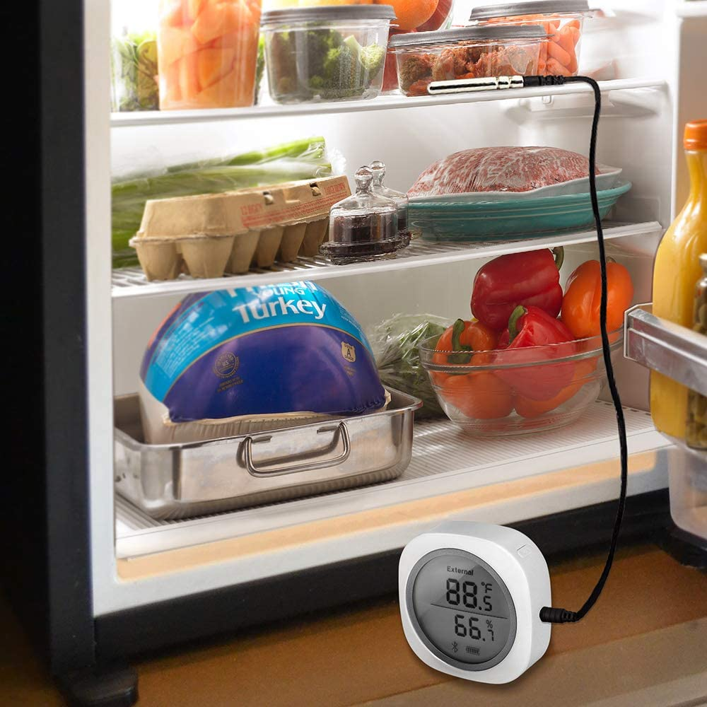 Inkbird Wireless Bluetooth Hygrometer & Thermometer - Humidity & Temperature Ios/Android Record for Greenhouse, Breeding, Fermentation, Home (IBS-TH1 Plus) image number 1