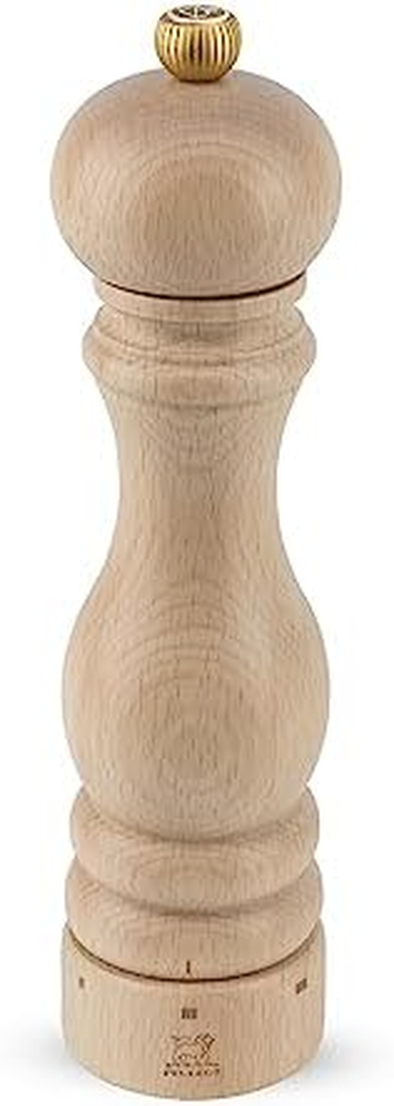 PEUGEOT - Paris U'Select Salt Mill 22 Cm- 9 In- 6 Predefined Grind Settings - Powdered Salt Innovation, Zirlion Mechanism - Pefc-Certified Wood - Made in France - Natural