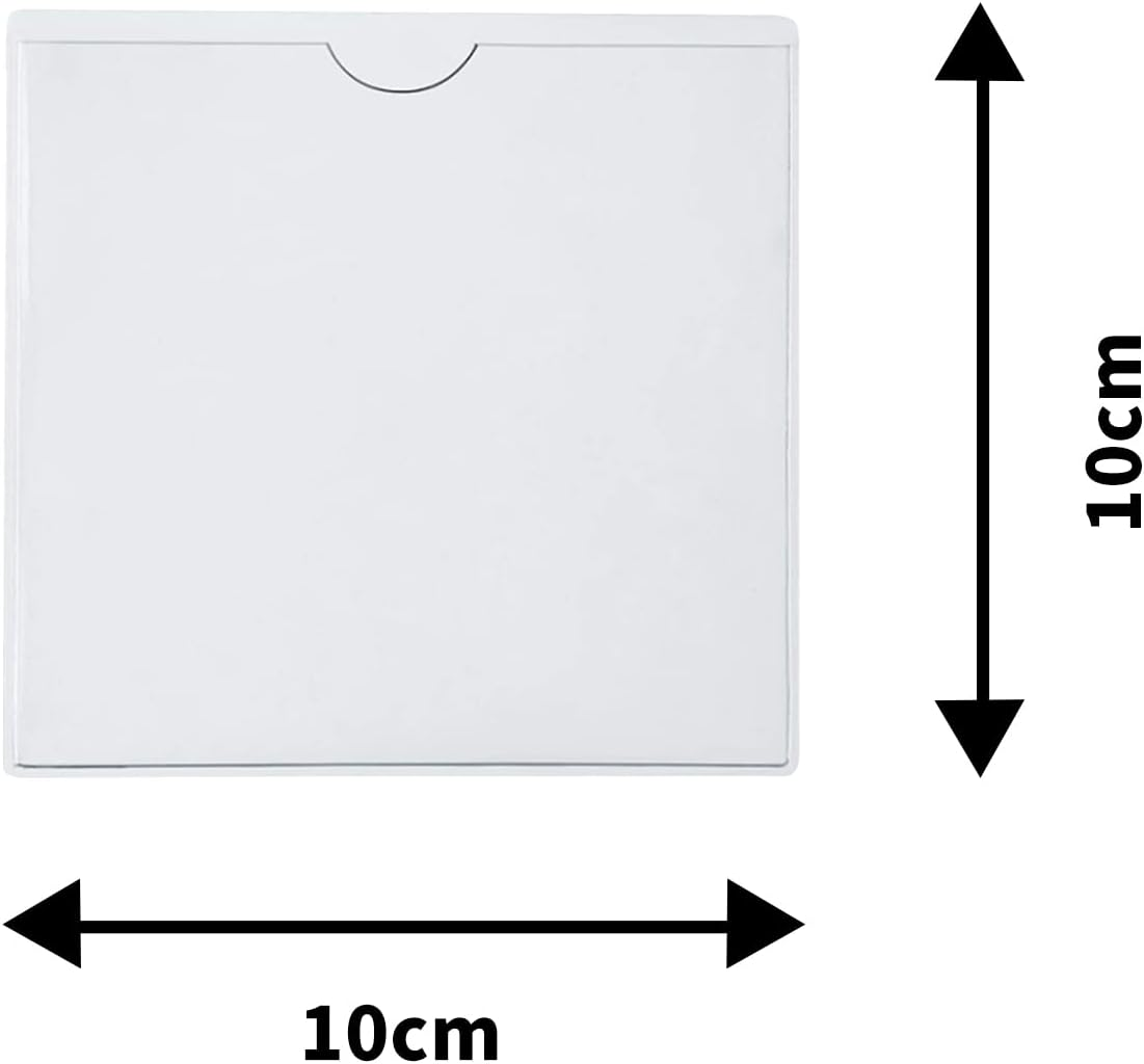 5PCS Car Permit Holder,Windscreen Card Holder Parking Permit Holders,Self Adhesive Car Permit Holders,Windscreen Card Holder Clear Ticket and Note Holders for Car,Van,Caravan Windscreen(105X105Mm) image number 2