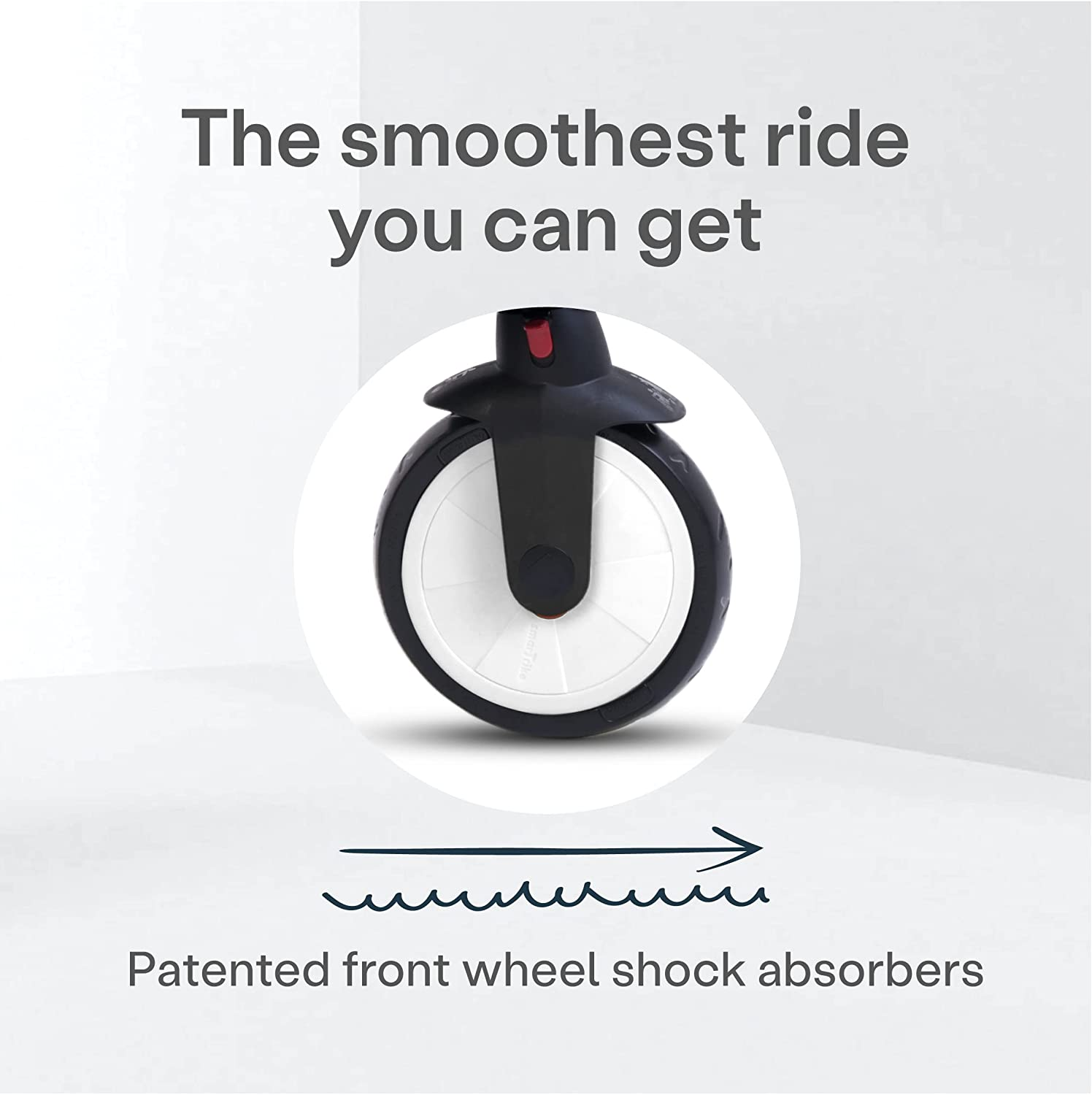 Smartrike STR5 6-In-1 Folding Baby Tricycle, Black & White image number 3