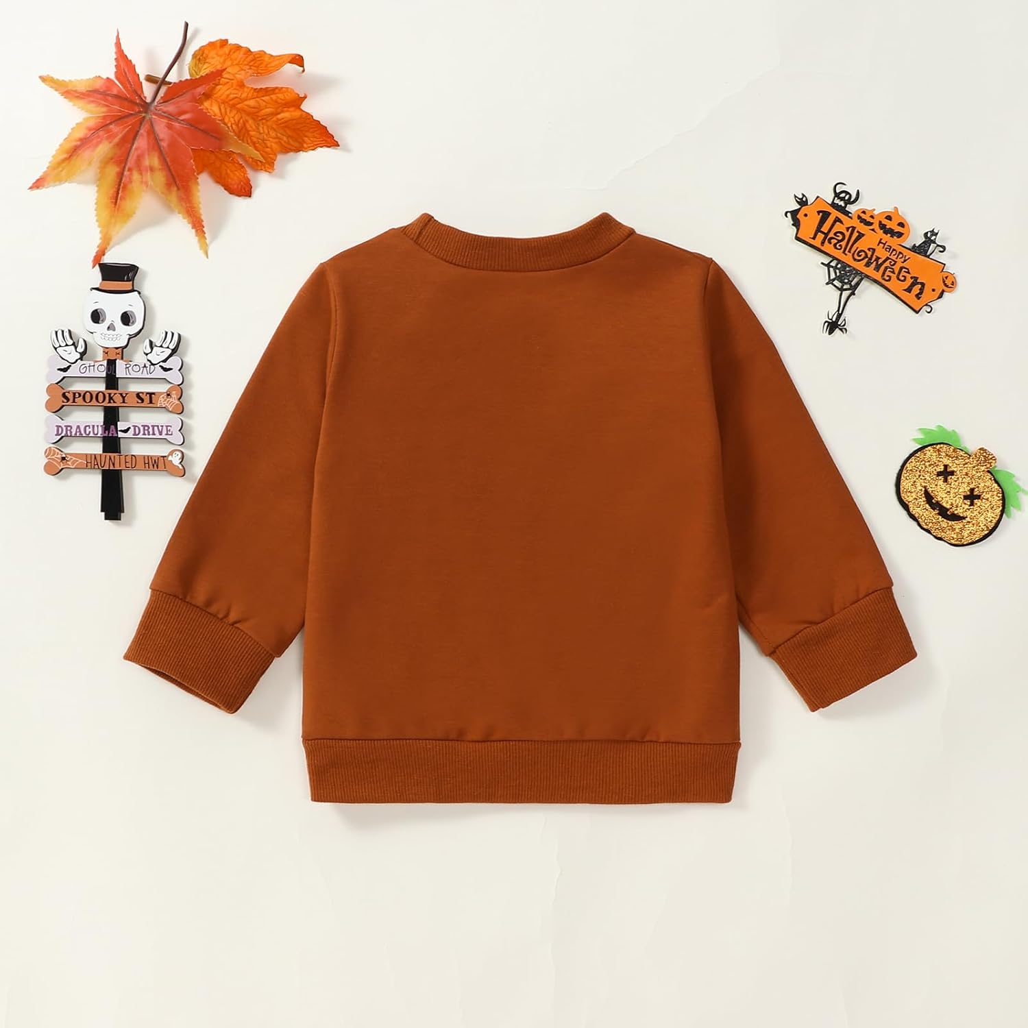 Omkzanbi Mama & Mamas Pumpkin Fall Sweatshirt Long Sleeve Pullover Halloween Thanksgiving Mommy and Me Family Matching Outfit image number 5