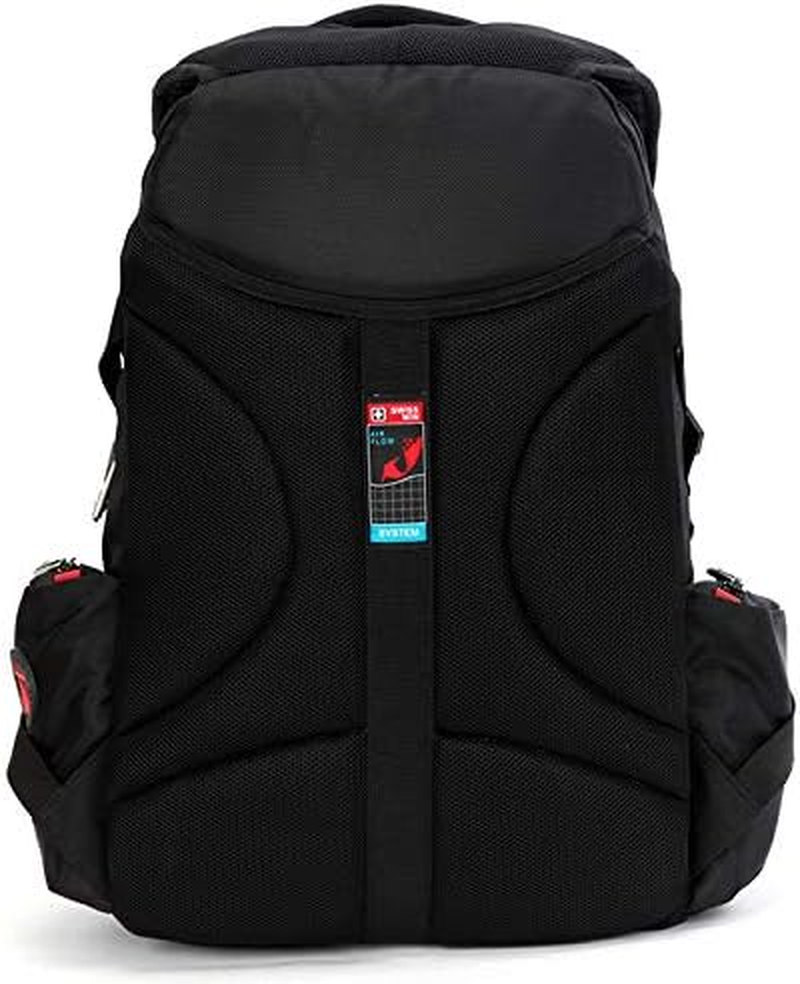 SWISSWIN Swiss Waterproof Business Backpack Travel Backpack College School Backpack Casual Daypack Daily Shoulder Bag SW8118 Black 17 Inch Laptop Notebook Backpack for Men Womens Boys Girls image number 1
