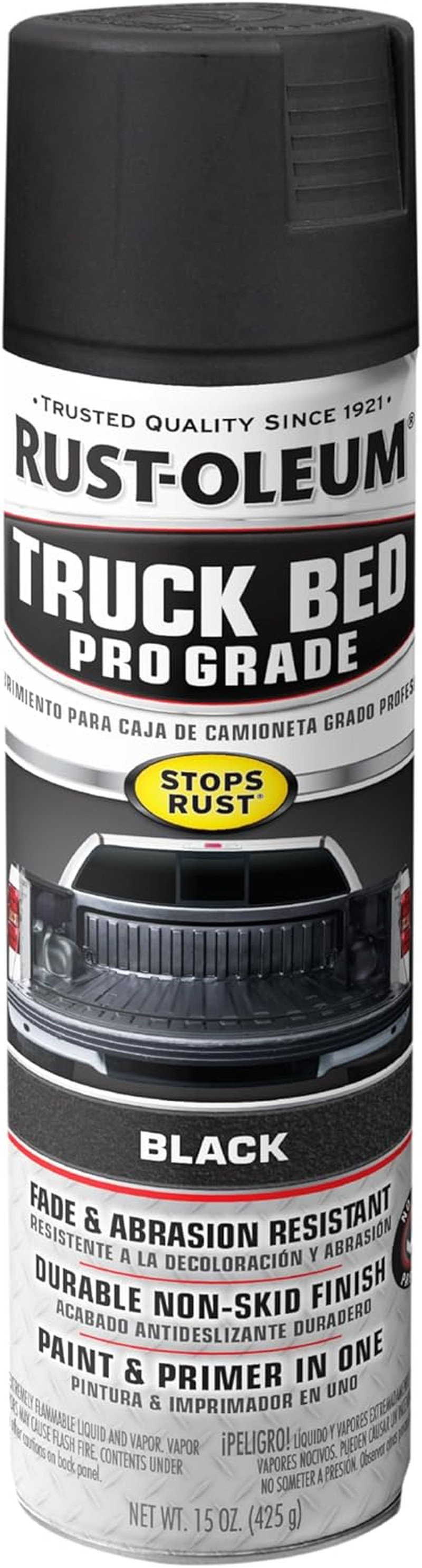 Rust-Oleum 272741 Automotive Professional Grade Truck Bed Coating Spray, 15 Oz, Matte Black image number 5
