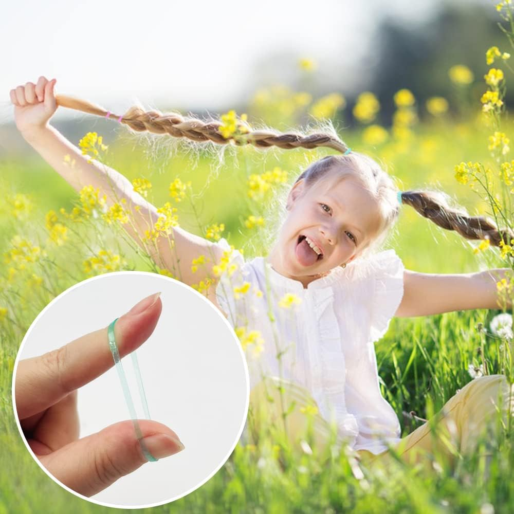 AIFUDA 9 Pack Hair Loop Tool Set - 6 Topsy Tail Tools, 3 Rat Tail Combs with Metal Pin for Braiding and Styling - Includes Mini Rubber Bands image number 4