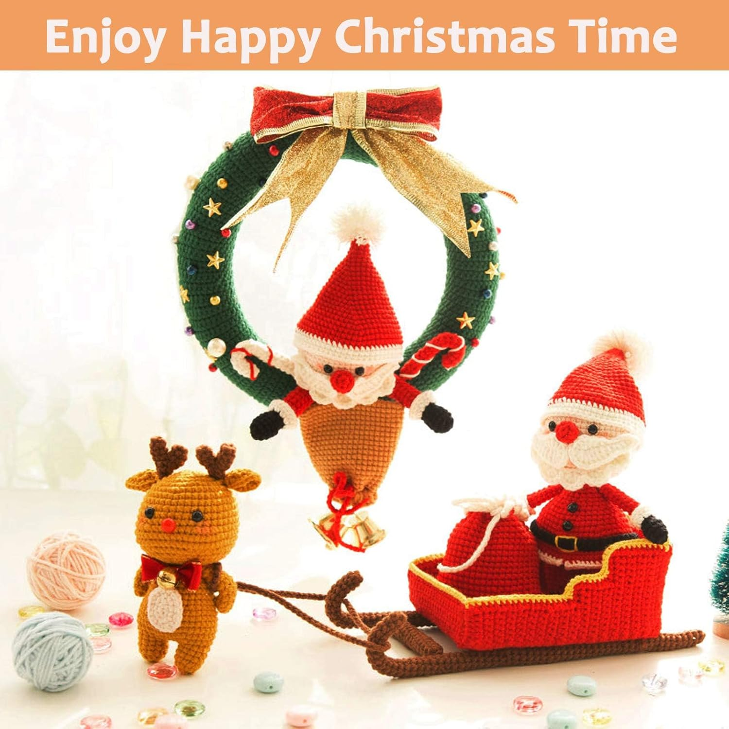 12Pcs Acrylic Yarn Skeins 10G Soft Knitting Project Colorful Yarn for Adults and Kids Beginners Small Projects Handicrafts image number 2