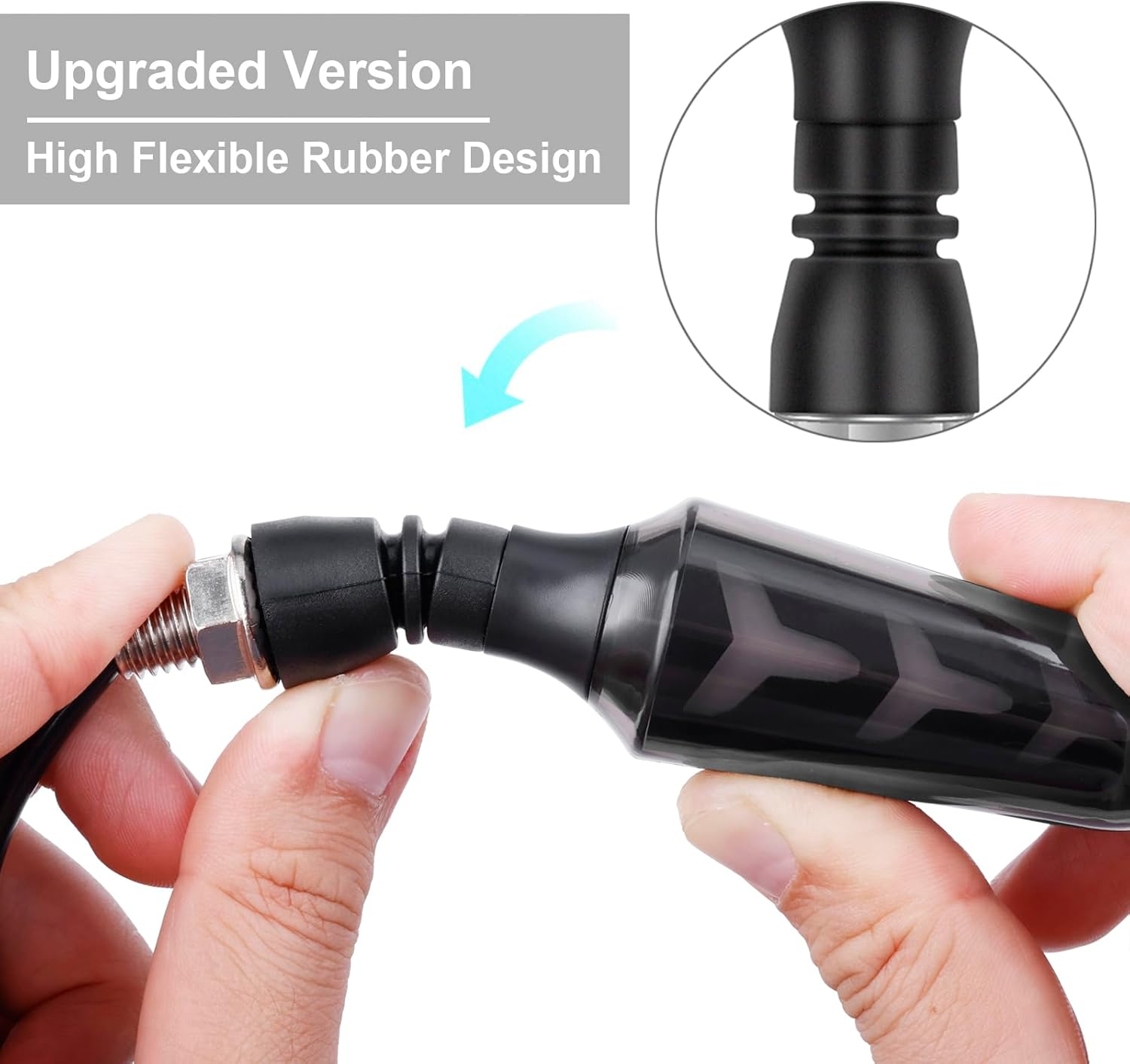 Kinstecks 4PCS Motorcycle Indicators Flowing Turn Signal Lights Motorbike Turning Indicators Daytime Running Lights Taillights Brake Lights 12V for Motorcycle Motorbike image number 2