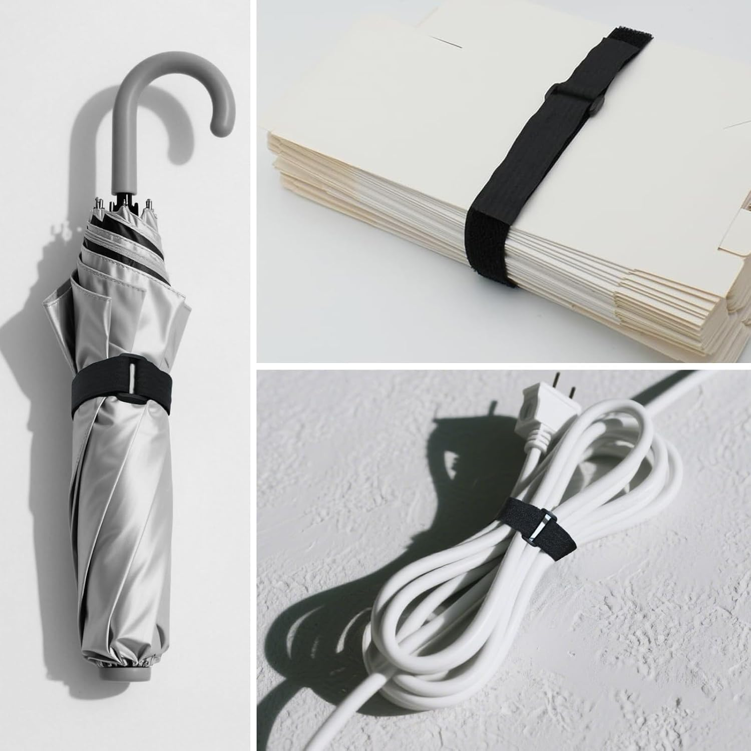 Tzylomirx Cable Ties - Hook and Loop Cable Straps, Adjustable, Free Cut Length, with Buckles for Cable Management and Cord Organizing, Securing Cord Ties with 25 Buckles(Width:2Cm, Length:5M) image number 5