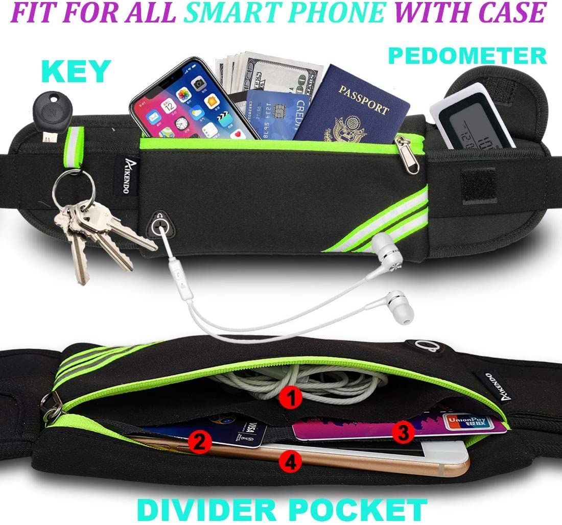 Running Pouch Belt, Waist Pack Bag, Waterproof Running Bag for Workout Jogging, Money Belt Gear Accessories image number 3