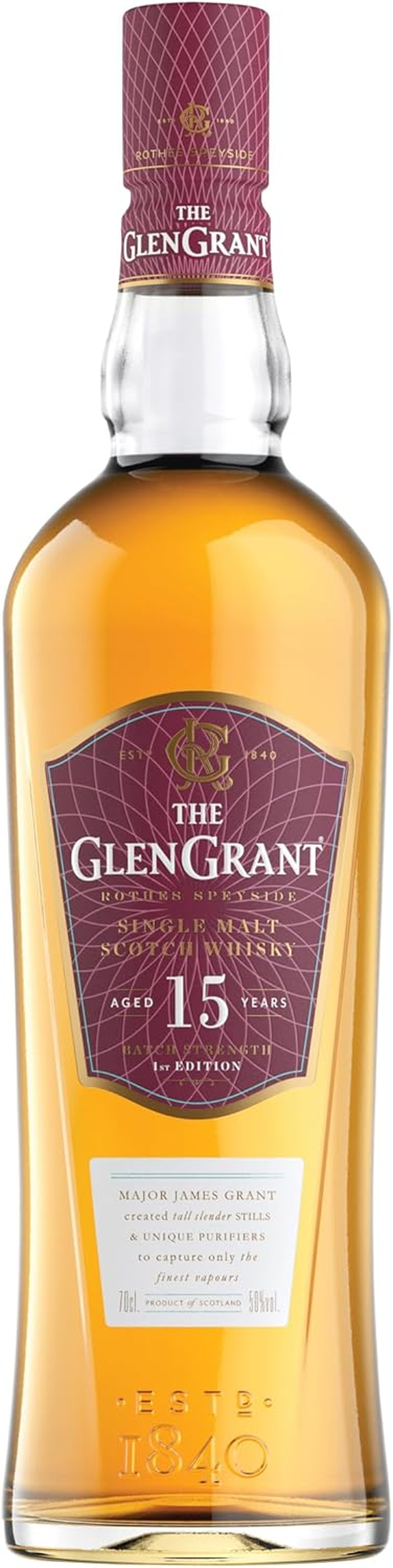 Glen Grant 15 Year Old Single Malt Scotch Whisky 700 Ml image number 2