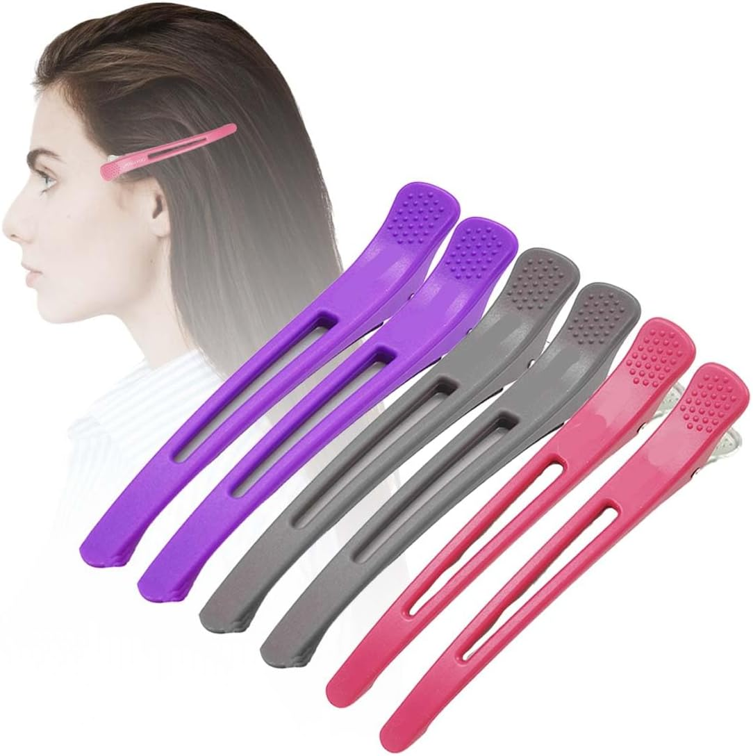 6 Pieces Hair Clips Hair Clips for Styling and Cutting Seamless Hair Clips for Women image number 1
