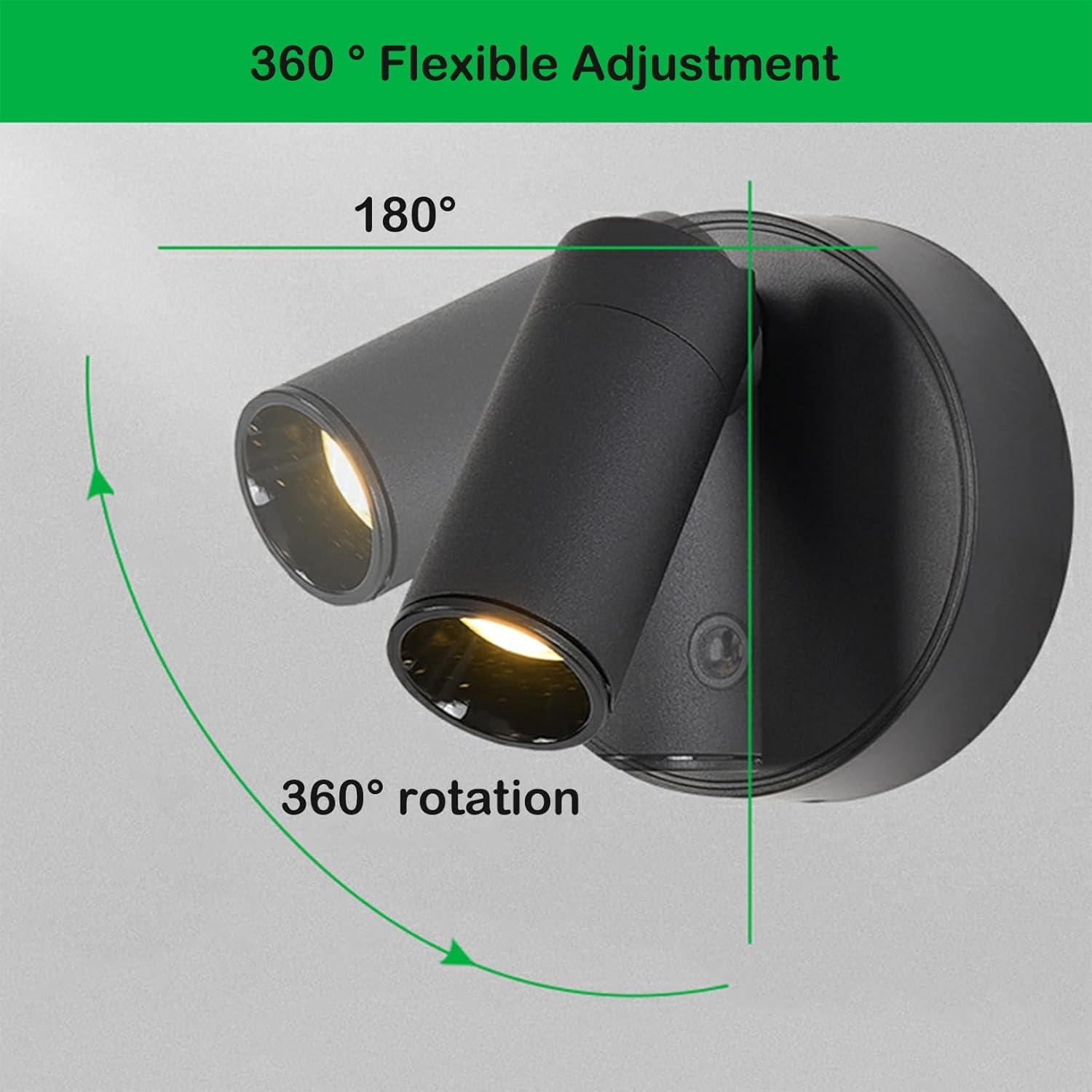 Spot Lights Indoor, Rechargeable Plant Spotlight Indoor, 350&deg; Rotate Wireless LED Uplighting, Battery Powered Ceiling Spotlight for Artwork Painting Tree Plant Picture Lights Wall Light (Black) - Black image number 4