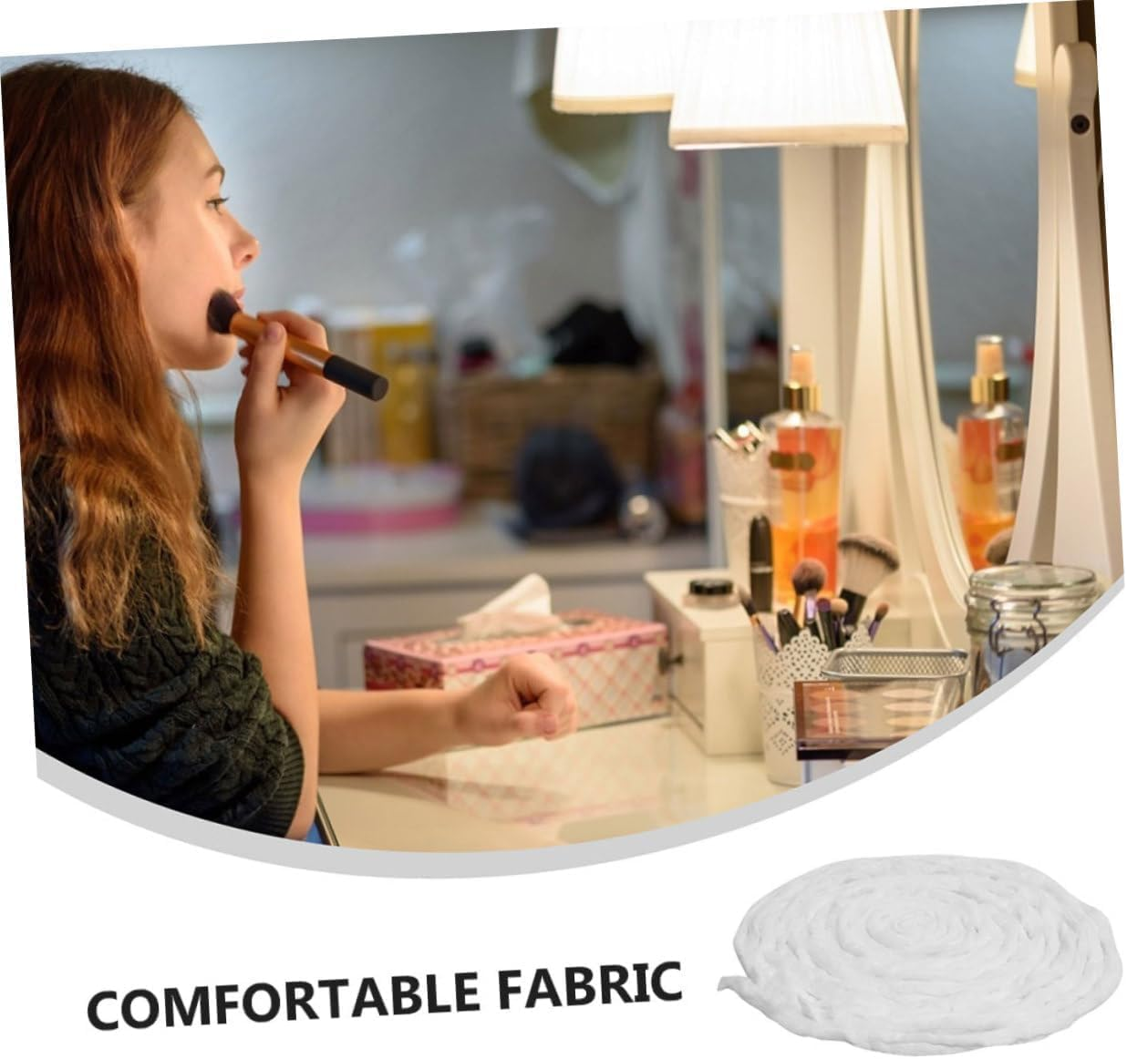 2 Pcs Perm Salon Cleaning Cotton Hair Salon Accessories Beauty Coil Cleaning Cotton Strips Hairdressing Cotton Strips Hair Salon Cotton Supplies Salon Beauty Cotton White image number 4