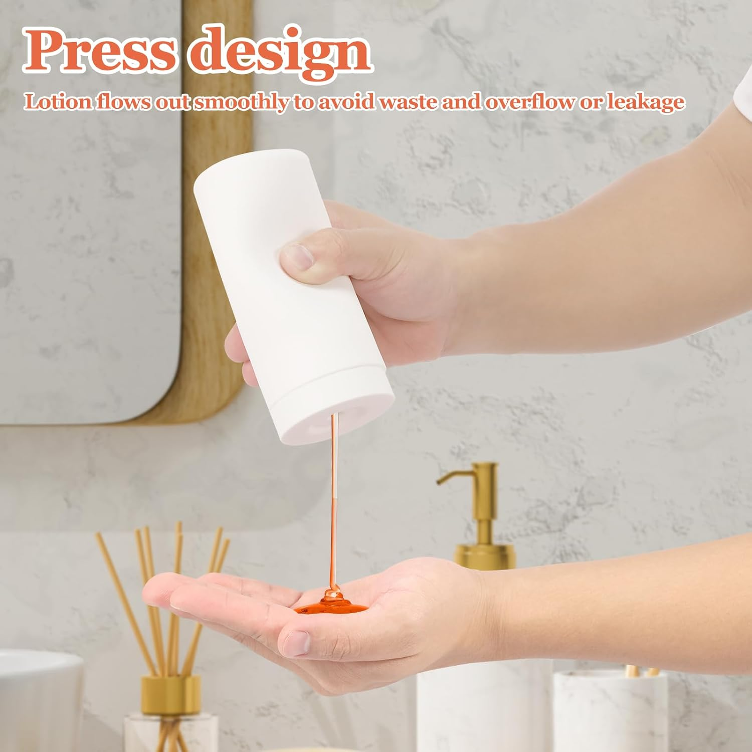 Silicone Dish Soap Dispensers, Refillable Dish Soap Squeeze Bottle, 240Ml Dishwashing Liquid Dispenser, Portable Hand Soaps Bottle for Kitchen Sink (White)