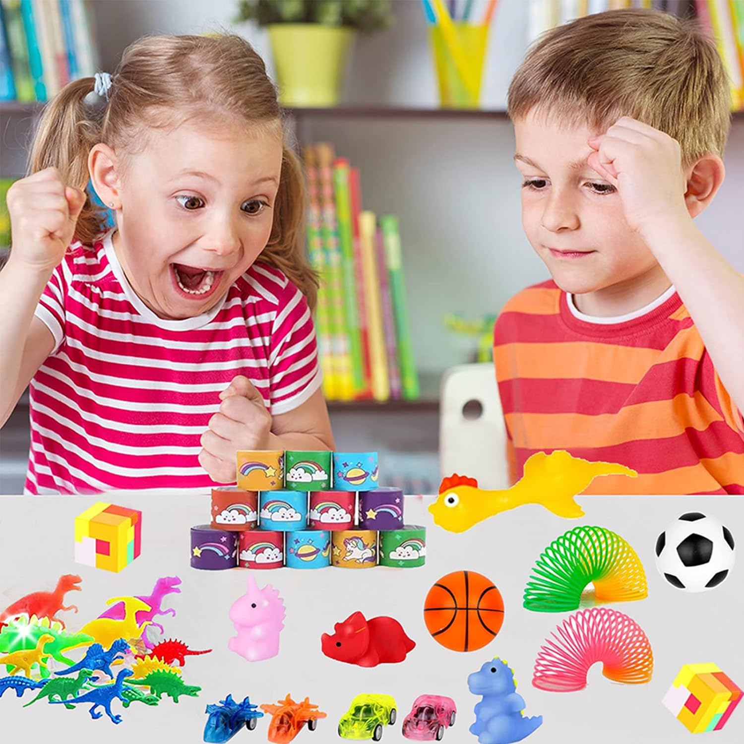 81 PCS Party Favours for Kids Prizes Box Toys, Goodie Bags Stuffers for Classroom Reward Prizes, Birthday Gifts Toys, Treasure Chest Toys, Carnival Prizes for Kids 3-5 6-8 8-12 image number 3