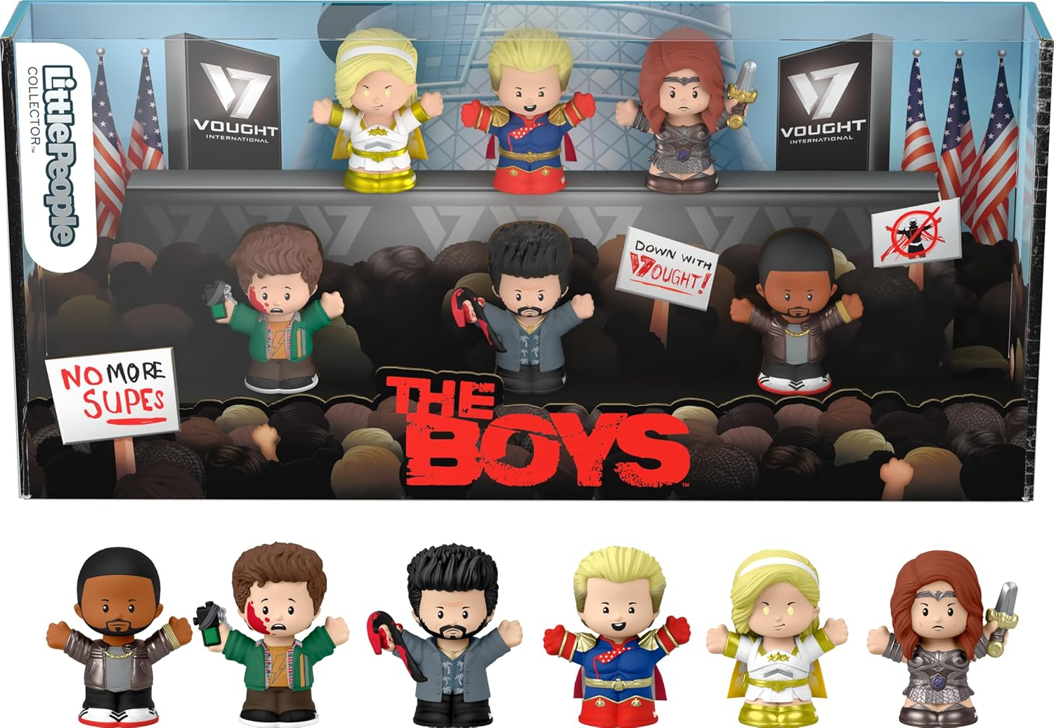 LITTLE PEOPLE COLLECTOR the Boys Special Edition Set with Character Figures in a Display Gift Box for Adults & Fans, 6 Figures image number 2