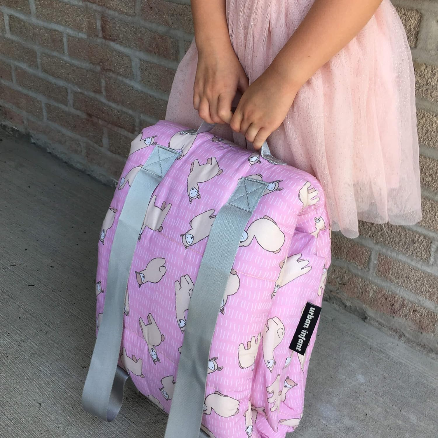 Urban Infant Bulkie Toddler Nap Mat - Sleep Mat for Kids Daycare and Preschool - Folds up to Carry on Back - Bears image number 6