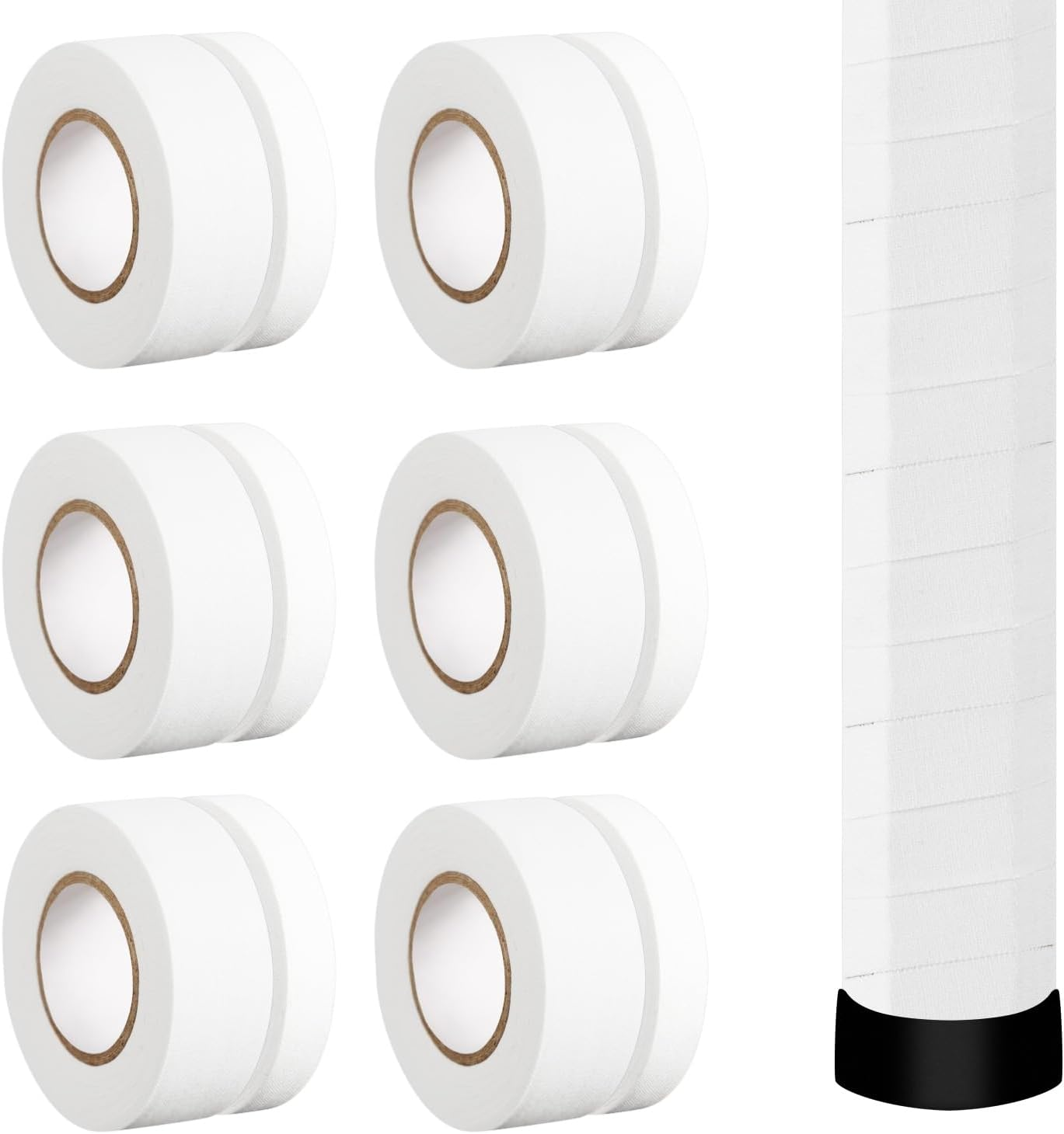 12Pcs Lacrosse Stick Tapes, Cotton Lacrosse Tape 1In and 1/2In Non-Precut Hockey Stick Grip Tapes Sweat-Absorbent Lacrosse Stick Grip Tape for Lacrosse Golf Baseball Bats