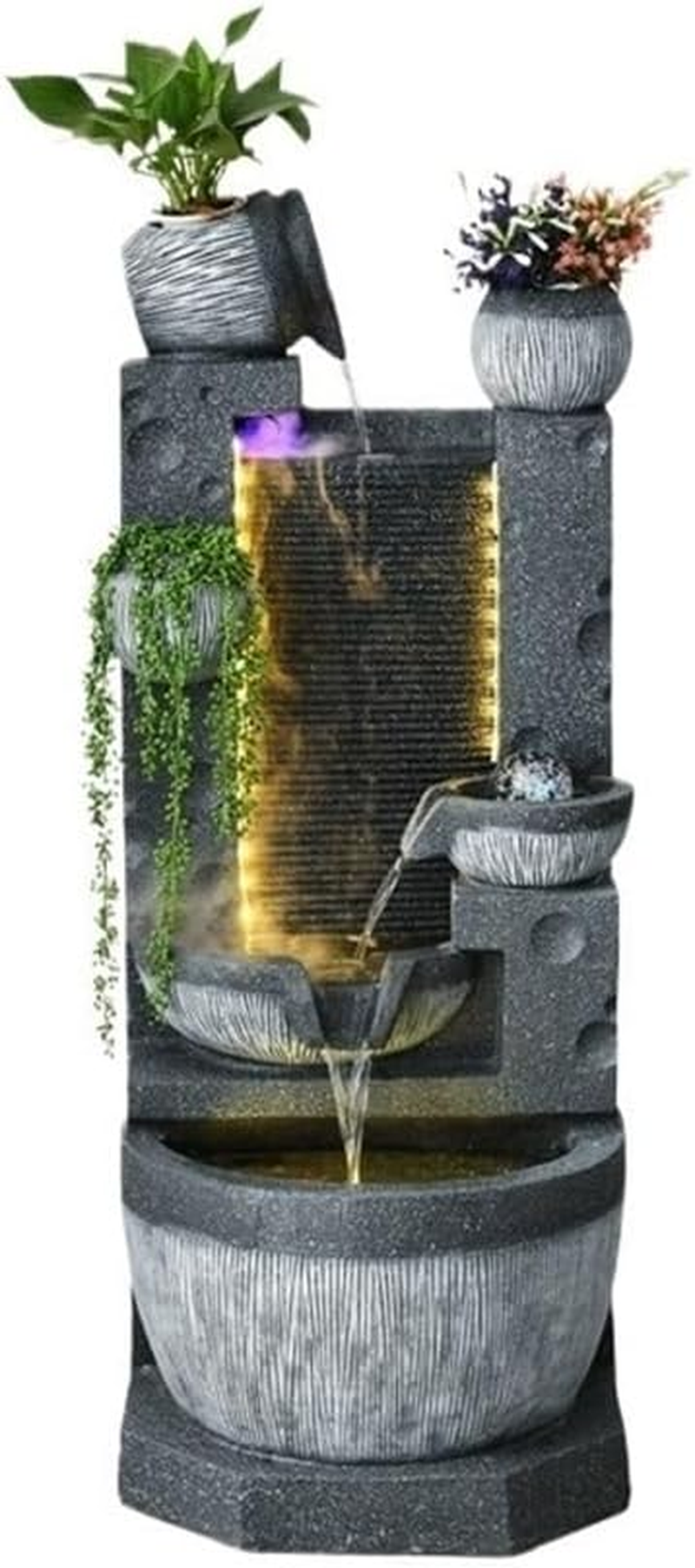 Outdoor Fountain Feng Shui Water Curtain Living Room Courtyard Feature European Luxury image number 3