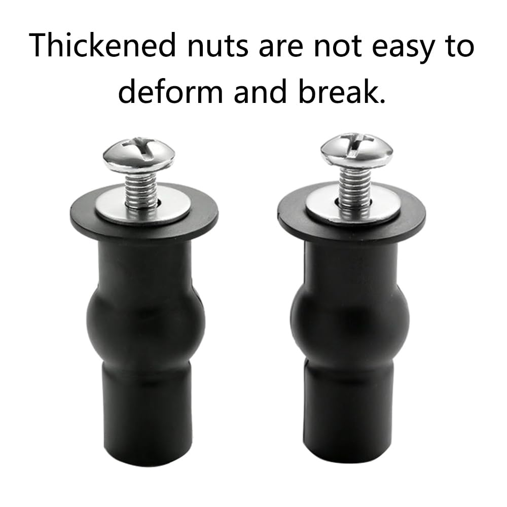 Universal Toilet Seat Fittings, 2Pcs Quick Release Top Hinges Fittings Stainless Steel Toilet Seat Replacement Kit with Expansion Screws and Bolts, 45Mm/1.77In Diameter (Enhanced) image number 1