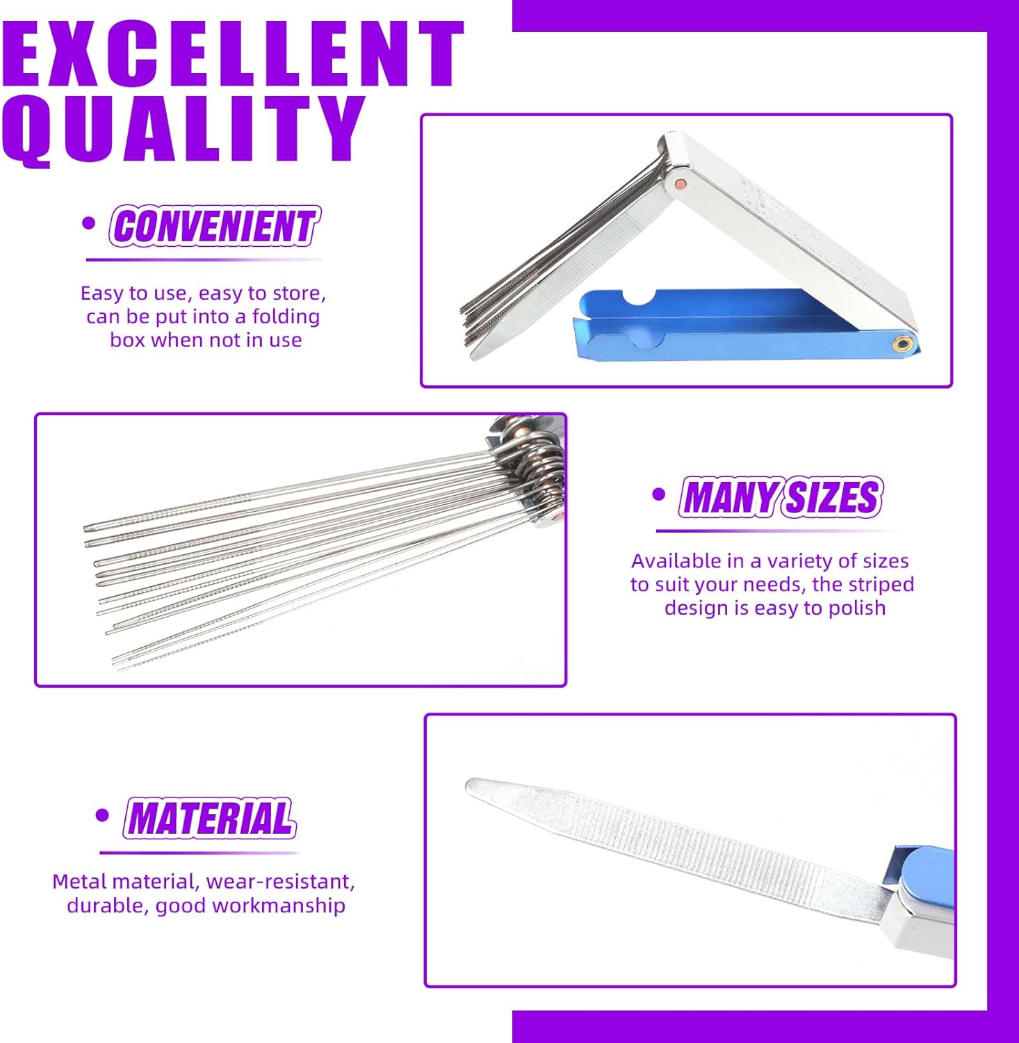 Swpeet 15Pcs Carburetor Adjustment Tool Carburator Adjusting Kit with Welding Tip Cleaner Carb Carburetor Cleaner Assortment Kit, Carburetor Adjusting Tool with Carburetor Cleaning Brush Needle Kit image number 5