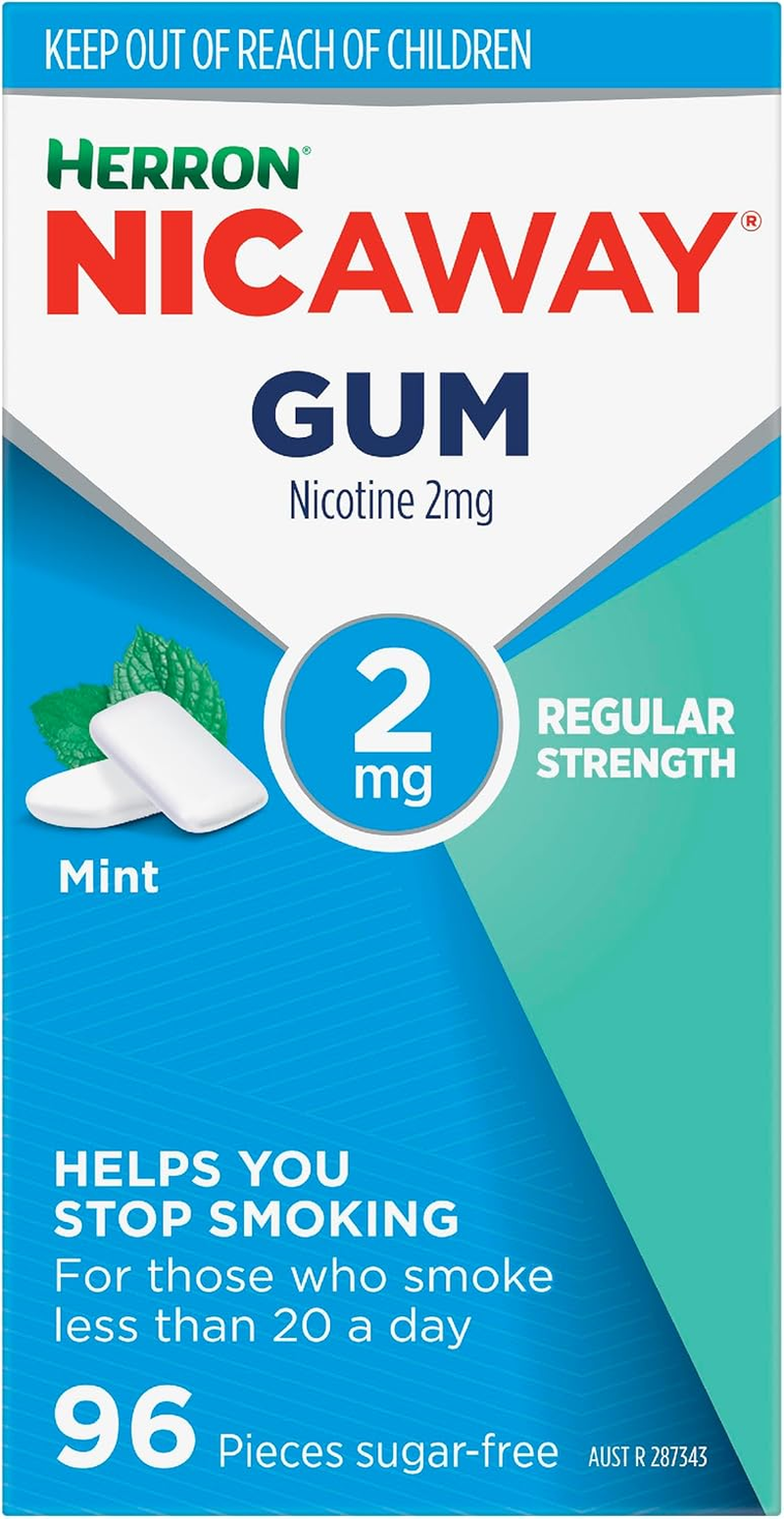 Nicaway 2Mg Stop Smoking Mint Gum (Pack of 96) image number 2