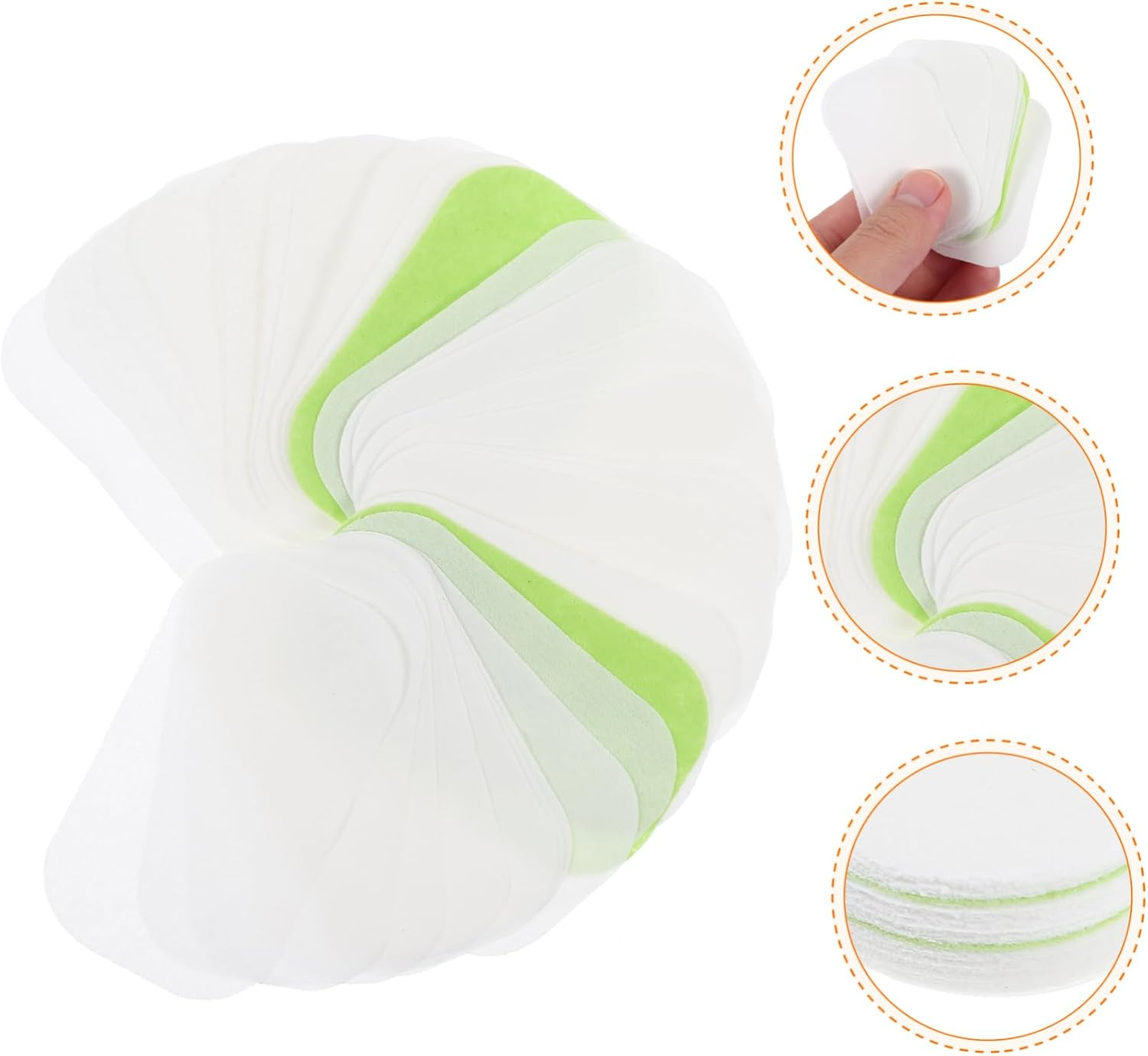 BRIGHTFUFU 50 Pcs Travel Soap Sheets Disposable Hand Wash Soap Slices for Outdoor Use Portable and Convenient for Camping and Hiking image number 3