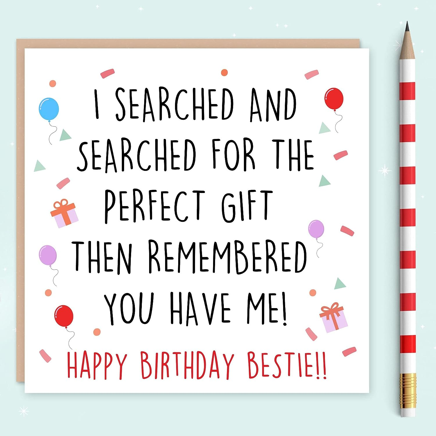 Felbridge Studio - Friend Birthday Card Female - Best Friend Birthday Card - Friend Birthday Card - Birthday Cards for Women Friend - Special Male 50Th 60Th 70Th Funny Happy Adult -14Cm / 5.5" image number 4