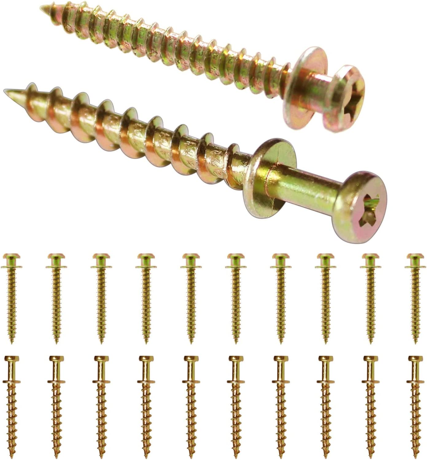 Laffeya Double-Headed Bear Claw Picture Hanging Screw, 4 in 1 Screw Hook, Work in Drywall and Wood Studs (Mix Size, 40) image number 3