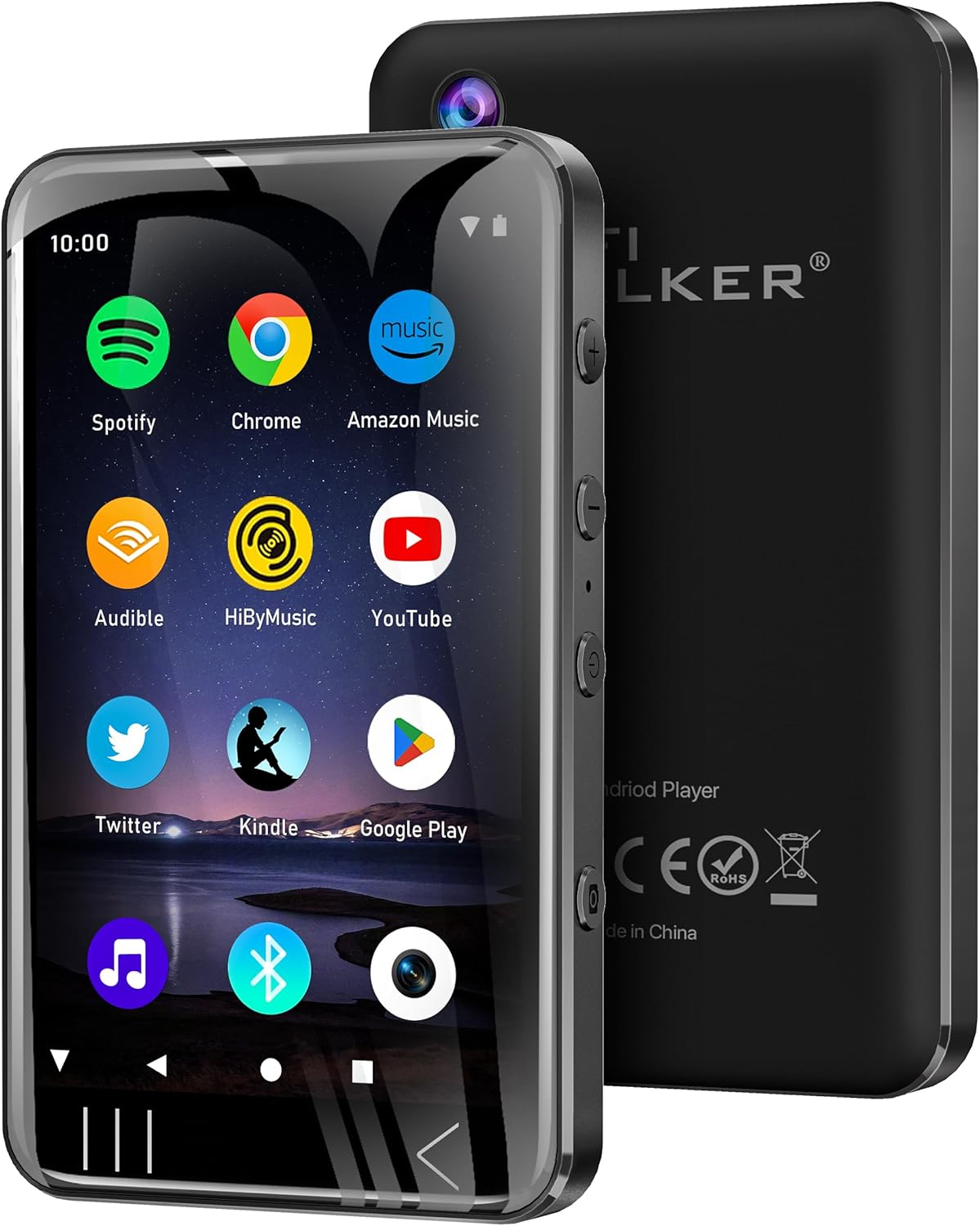 HIFI WALKER G7 Android MP3 Player with Bluetooth & Wifi, 4" Touchscreen, 3GB RAM, 144GB Storage, Supports Spotify, Youtube, Audible, Built-In Speaker, Camera, Safe Usage Settings image number 6