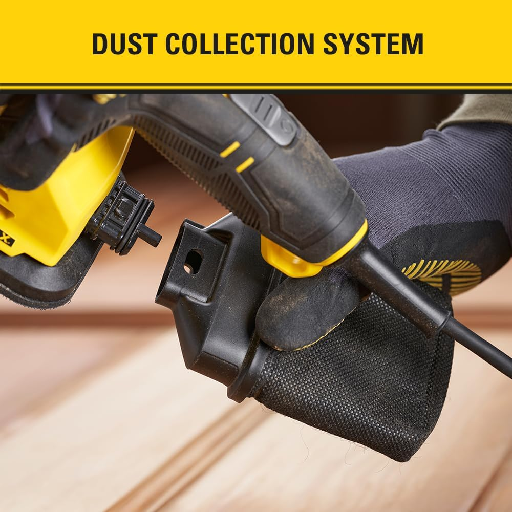 STANLEY FATMAX | 120W Detail Sander - up to 14,000OPM, Dust Collection System, Dust Sealed Switch, 1Xdust Canister, 2Xmesh Sheets, 1Xmesh Finger Sheet, 1Xdiamond Tip, 1Xfinger Attachment Softbag image number 1