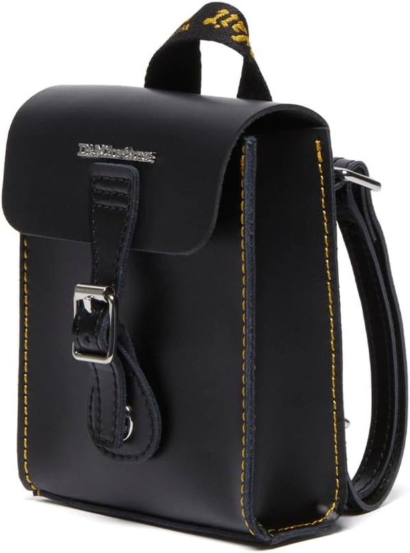 Dr. Martens Micro Leather Bag, Black Black Kiev & Smooth Leather