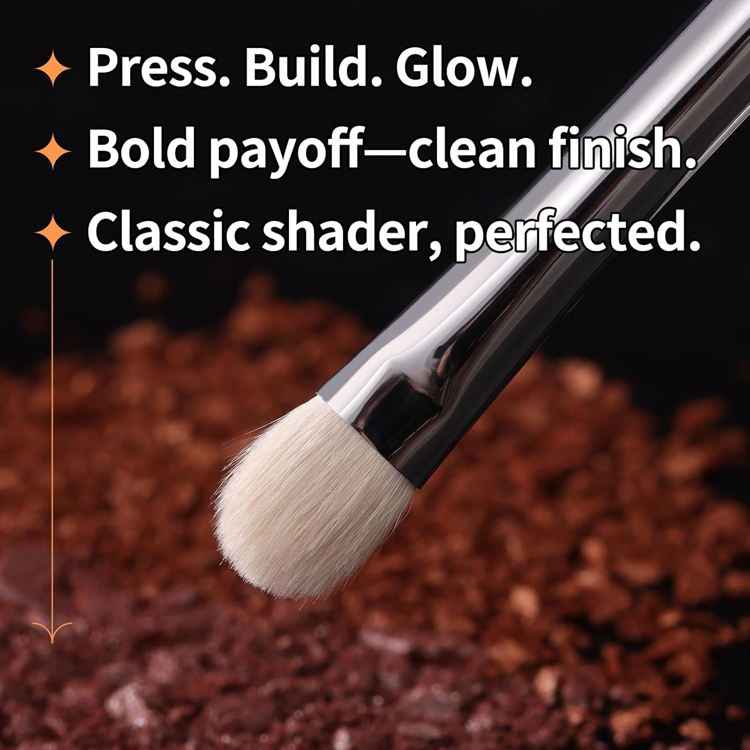 Albeaut Eye Shadow Brush for Shading, Dense & Soft Eyeshadow Applicators for Smokey Eyes Makeup, Powder Eye Shadow Blender (196 Classic Shader) image number 6