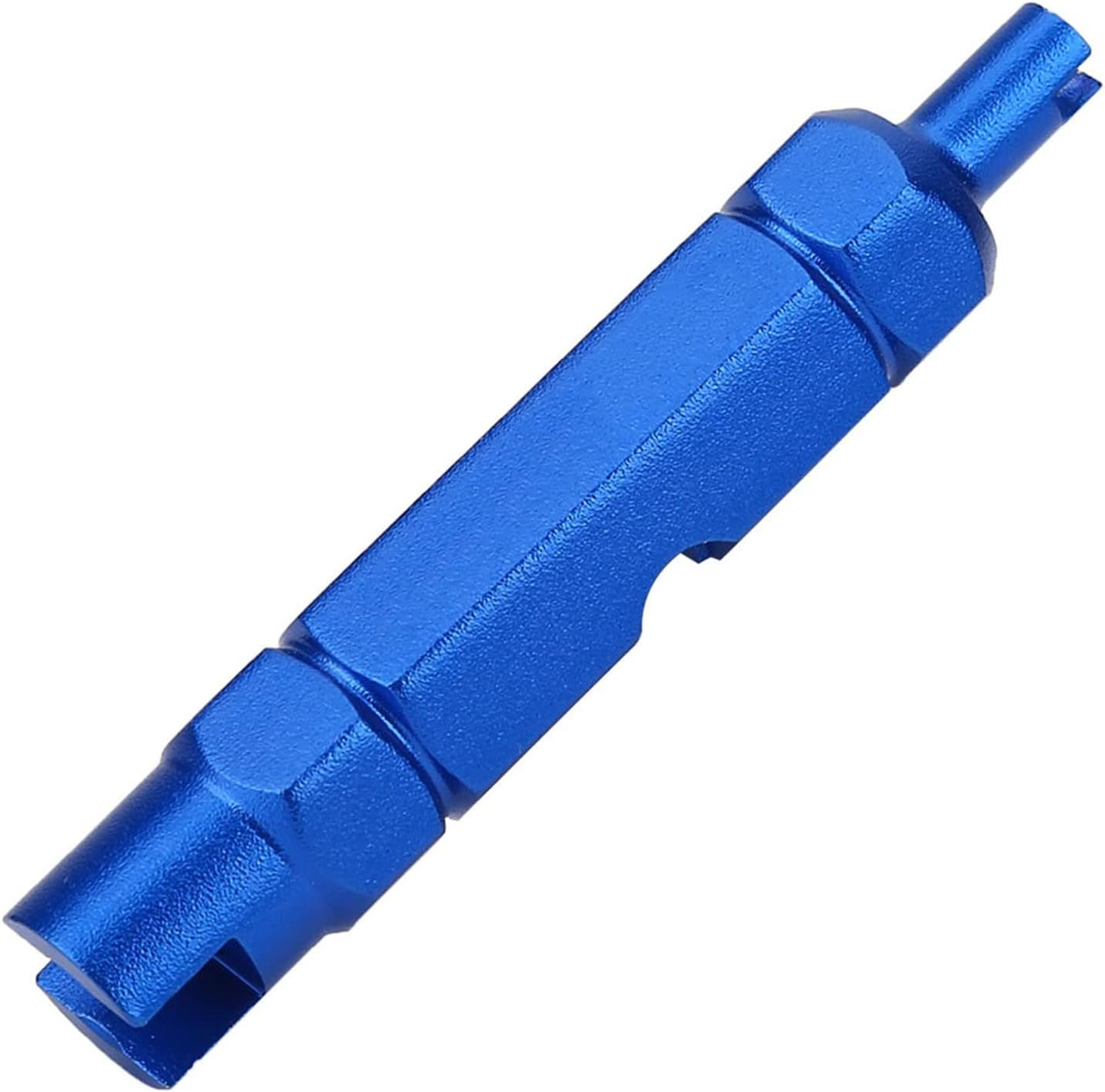 Multi-Function Tire Valve Remove Tool for Presta and Schrader, Handy Cycling Accessory for Tubeless Enthusiasts, Solid Aluminum Alloy Blue 1Pc