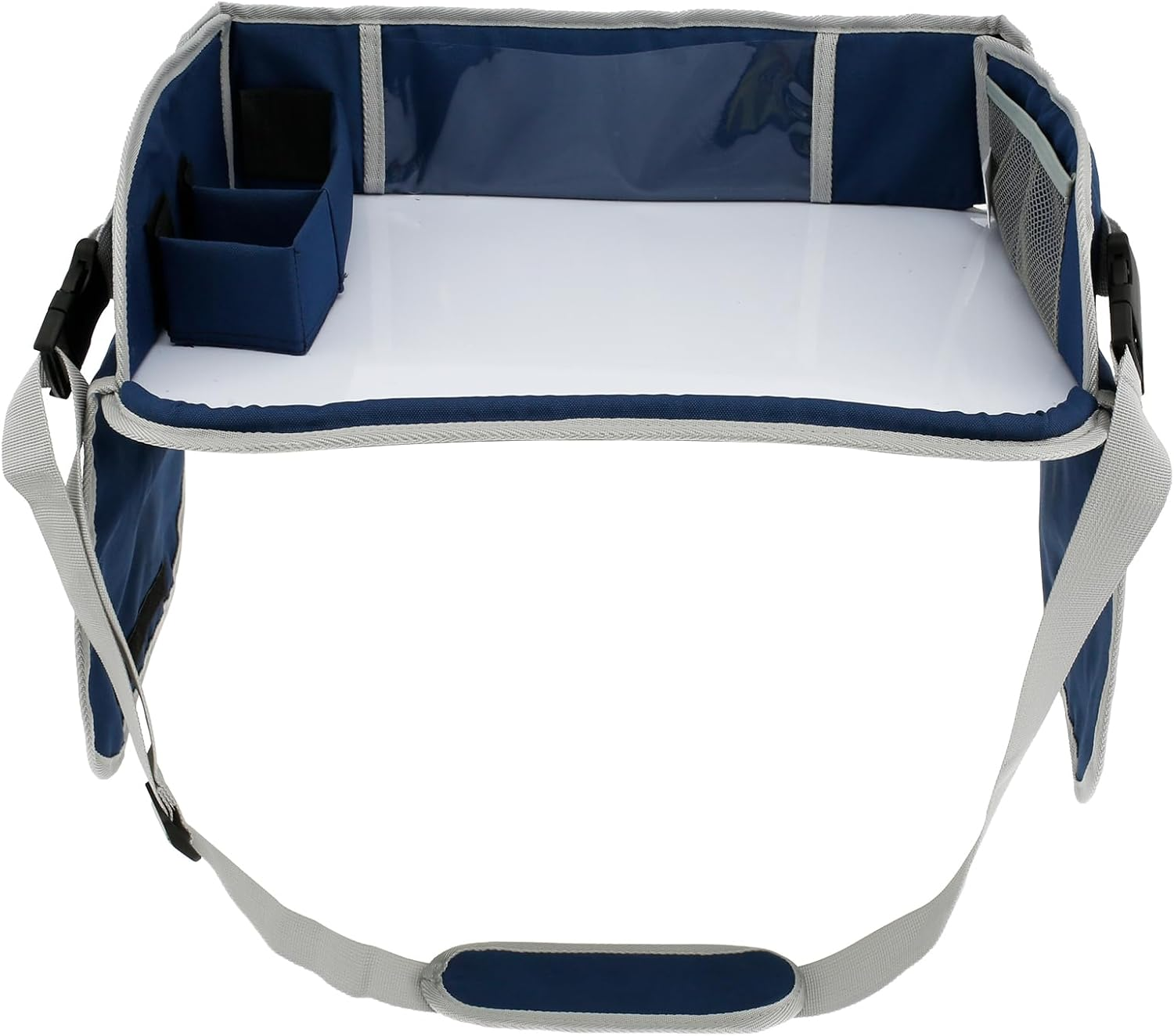 Whsunvo Car Seat Tray Enduring Kids Travel Tray Easy to Install Table with Adjustable Strap Portable Easy to Clean Car Seat Tray for Kids Travel Toddlers (Pink)