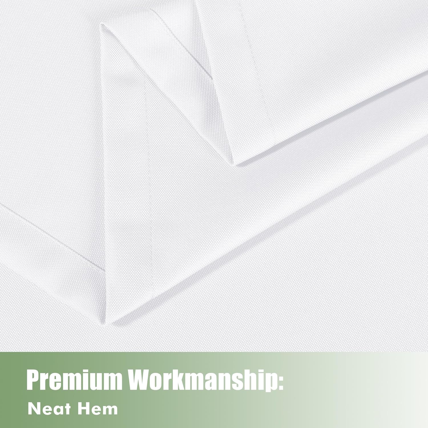 Holidayideas Outdoor Curtains for Patio Waterproof, 6 Panels - 54X95 Inches - Weatherproof Privacy Outsides Curtains for Cabana Porch Pergola, Sunlight & UV Blocking (White, Grommet Top)