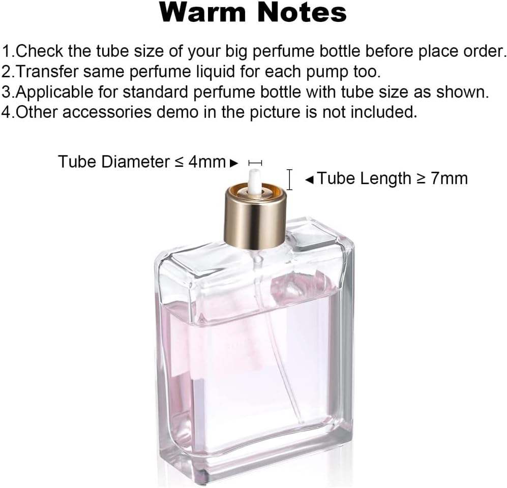 Perfume Travel Refillable,5Ml Perfume Atomisers,3 Pcs Mini Portable Spray Bottles,Round Tube Perfume Bottles Set with 1 Flat Separated Tool,For Home Business Trip Travel(Black+Blue+Champagne)(4Pcs) - Pink+Red+Silver image number 2