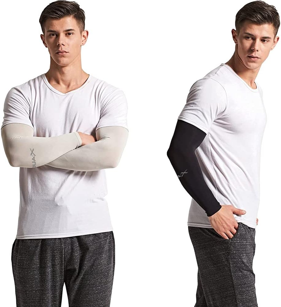 UV Protection Cooling Arm Sleeves for Women Men Youth, Beister 6/3 Pairs Long Sunblock Protective Arm Cover for Golf, Basketball, Cycling, Covering Tattoos