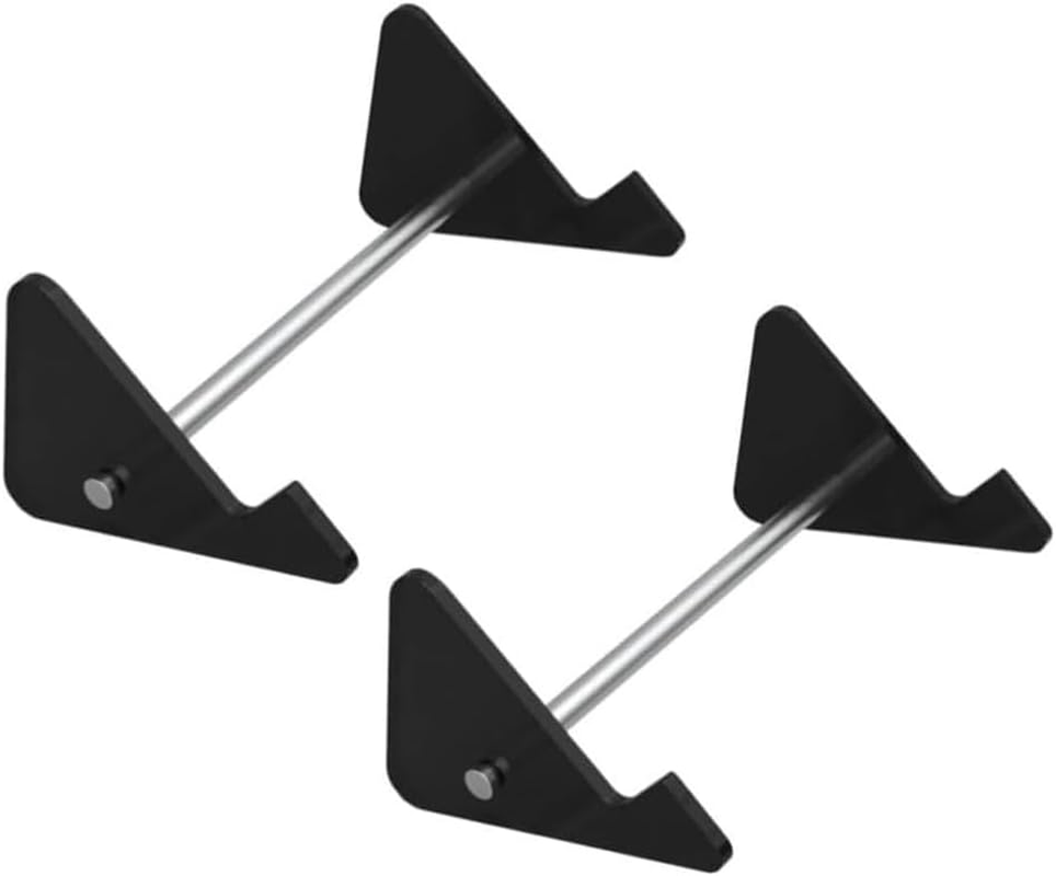 2Pcs Computer Keyboard Stand Book Display Stand Keyboard Stand for Desktop Mechanical Keyboard Stand Keyboard Display Shelf Photo Holder Stand Keyboard Holder Stainless Steel (Black)