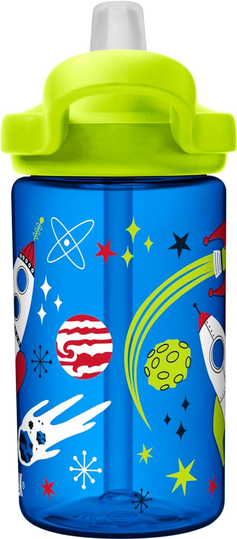 Camelbak Eddy+ Limited Edition Kid'S Water Bottle, 400 Ml Capacity, Retro Rockets image number 2