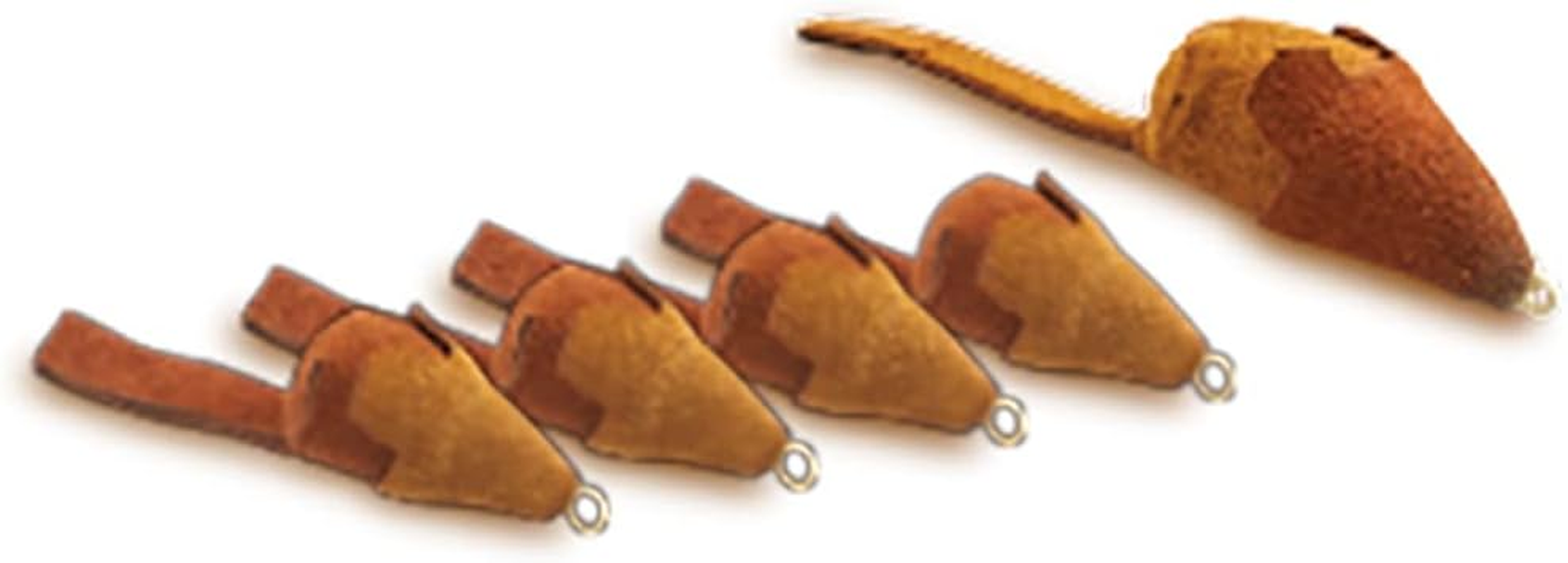 Marukan Nyanta'S Cat Teaser Cowhide Panic Mouse 4 + 1 Pack image number 2