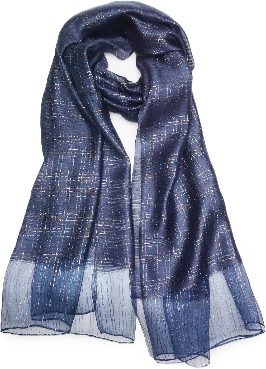 SNUG STAR Cotton Silk Scarf Elegant Soft Wraps Color Shade Scarves for Women