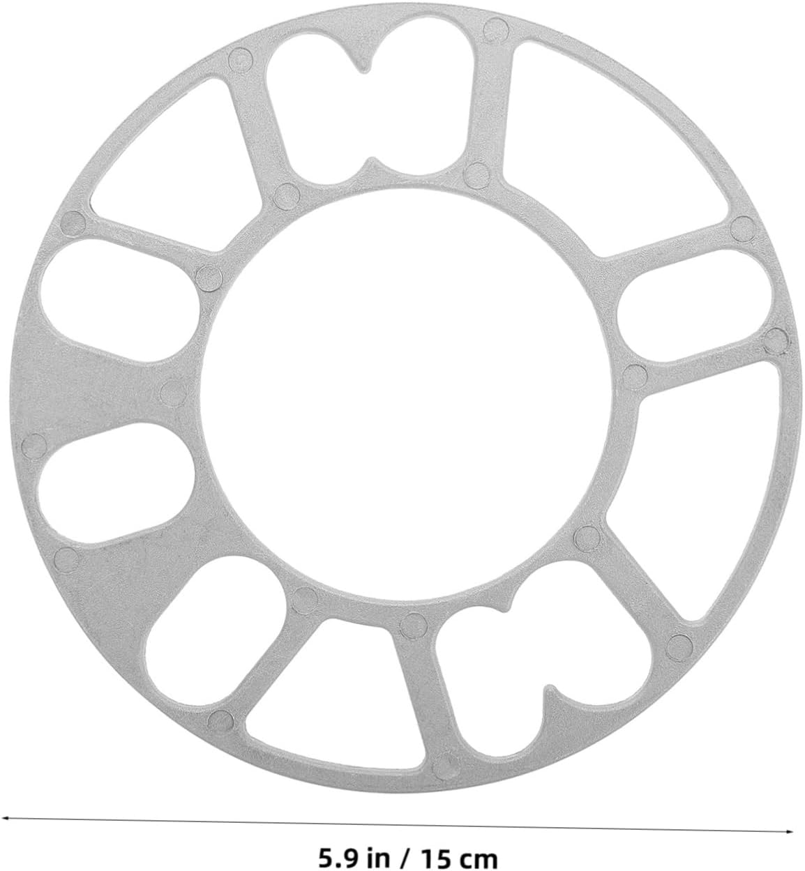 Mikinona Wheel Spacers for Car and Truck 3Mm Metal Plate Hub Adapter Automotive Wheel Spacer Plate Vehicle Part Hub Centric Replacement