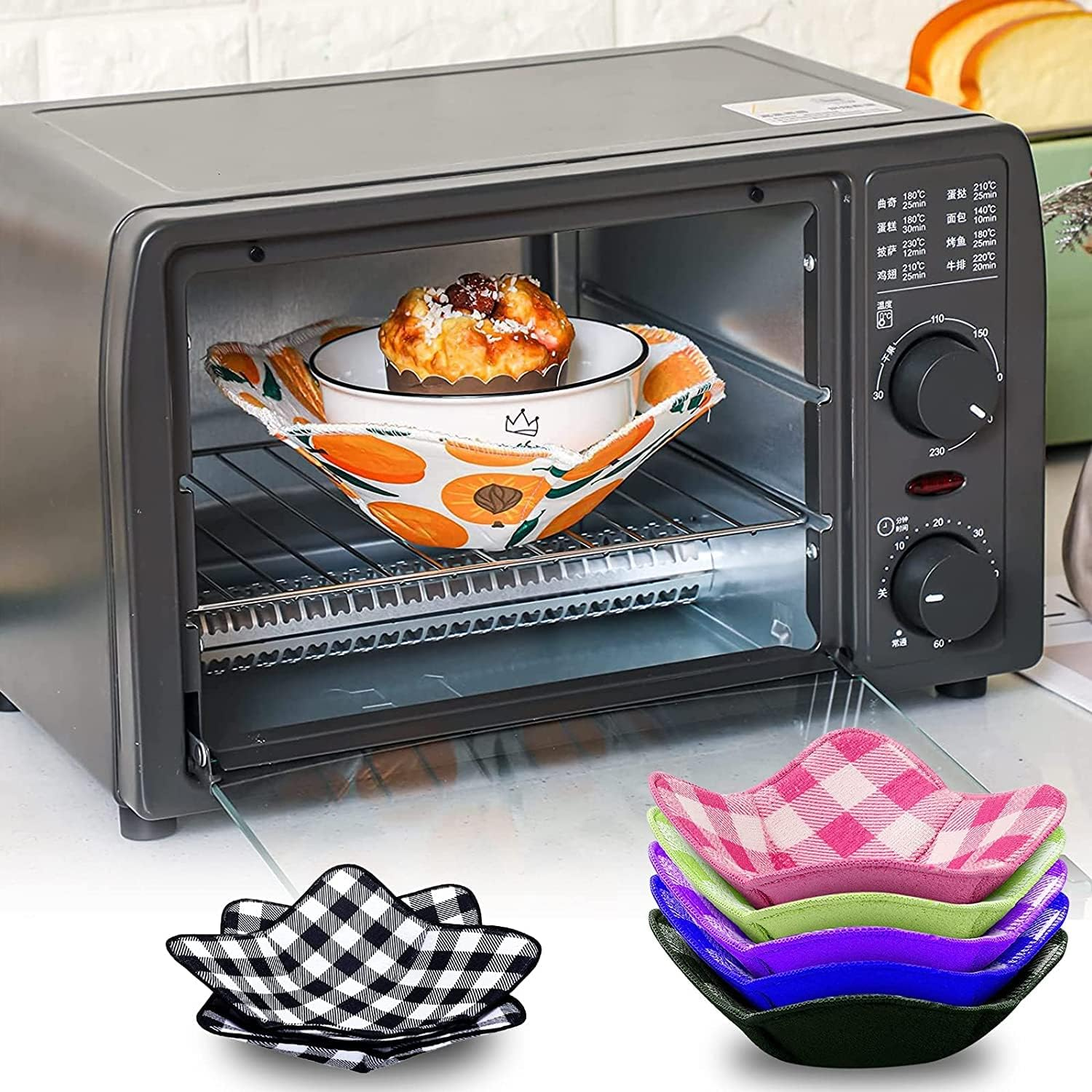 Bowl Cozy Template Cutting Ruler Set, 3Pcs Acrylic Transparent Quilting Bowl Templates for Hot and Cold Food Bowl Rack, DIY Kitchen Art Craft Acrylic Stencil Cut on Fold Template Sewing (White) image number 5