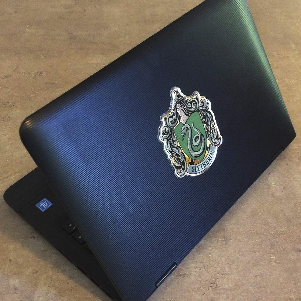 Fan Emblems Slytherin Crest Car Decal Domed/Multicolor/Chrome Finish, Harry Potter Automotive Emblem Sticker Easily Applies to Cars, Trucks, Motorcycles, Laptops, Cellphones, Windows, Almost Anything image number 5