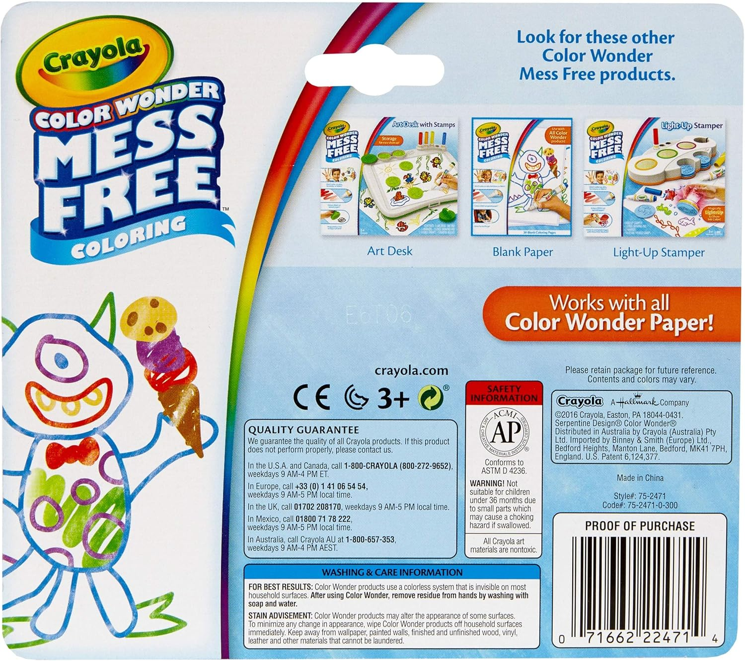 Crayola Color Wonder Mess Free Coloring 10 Classic Markers image number 3