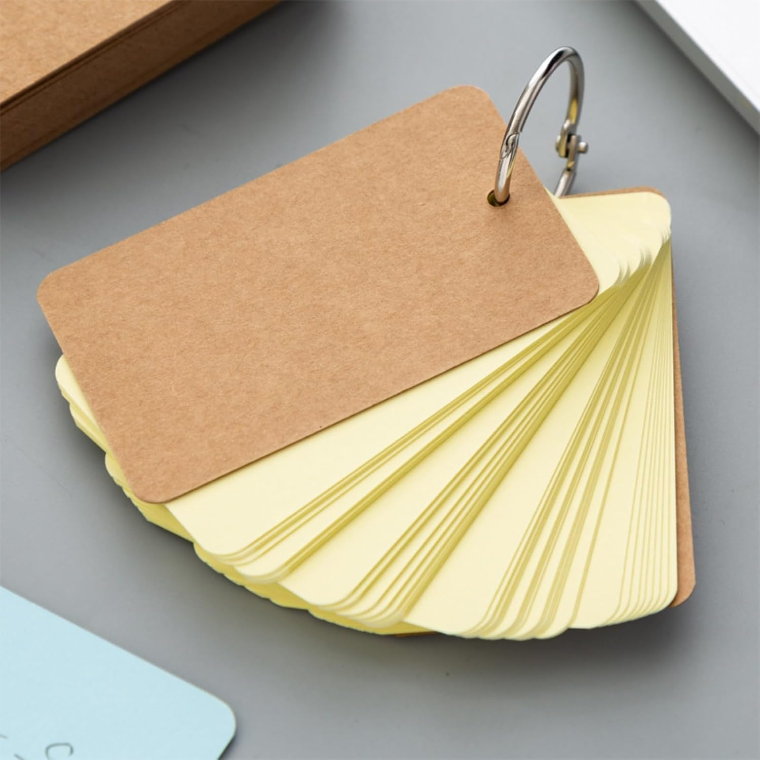 MAIHUO 300 Sheet Index Cards Blank,4X7 CM Flash Card with Rings,Colorful Flash Cards Blank image number 2